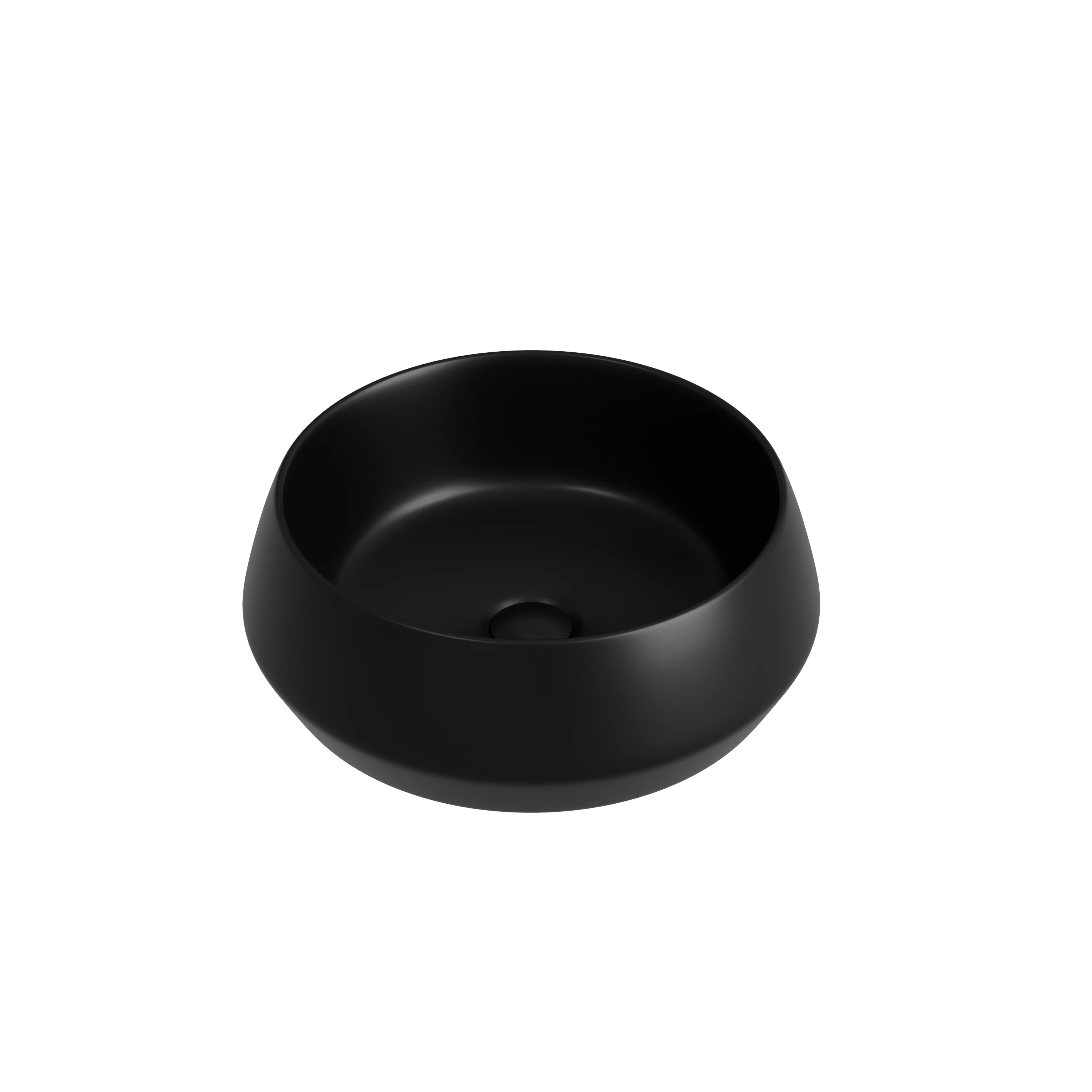Раковина CERAMICANOVA Maya накладная круглая 400x400x140 черный матовый CN12004MB