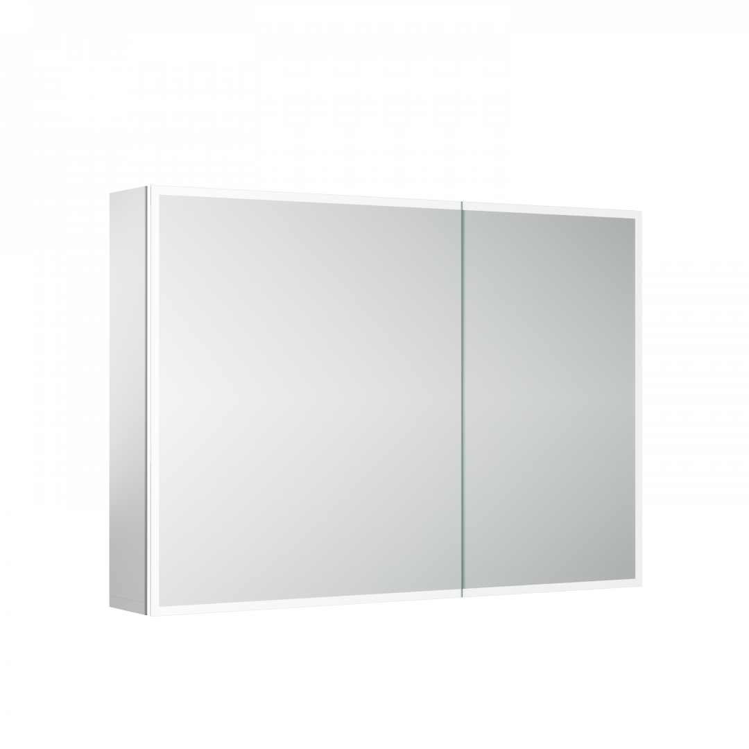 Зеркальный шкаф Sancos Реформа (Evoke) SC80100 100x70 с подсветкой, серый