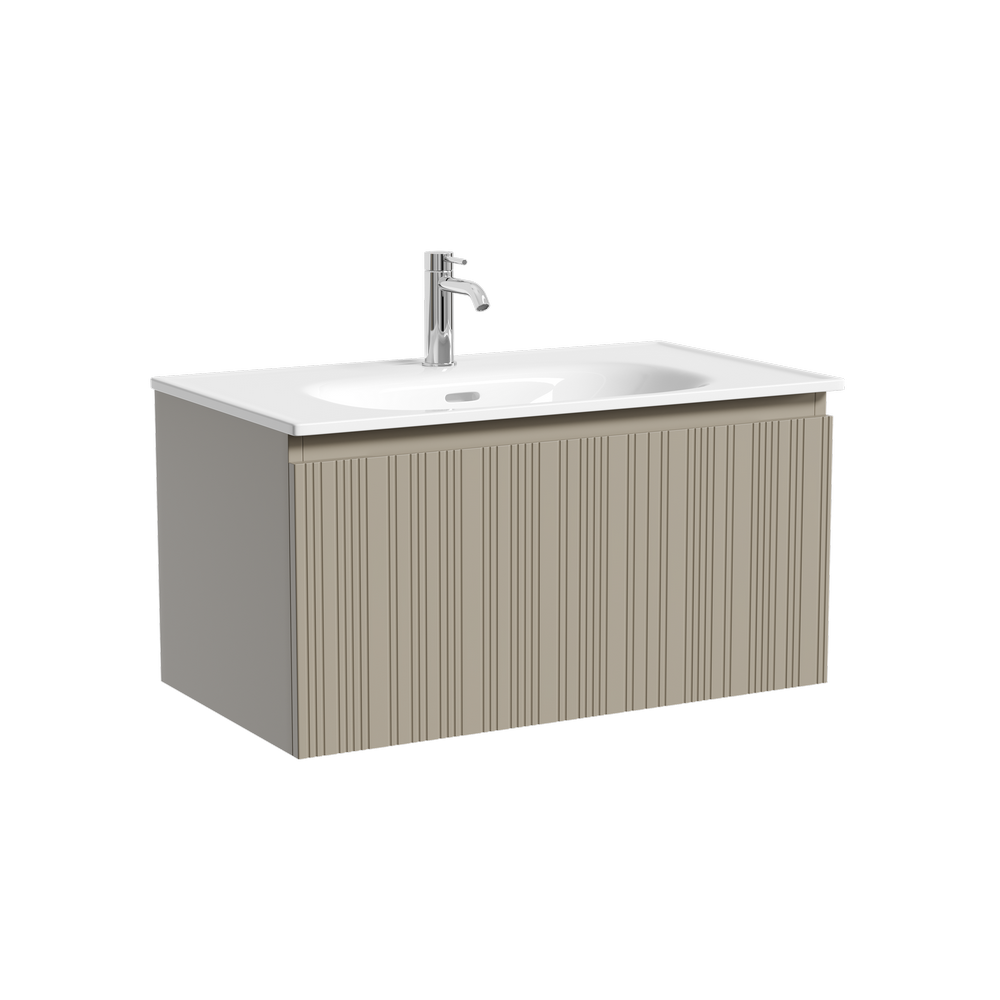 Тумба под раковину Sancos Код (Code) CD80GP 80x45x40 серая платина