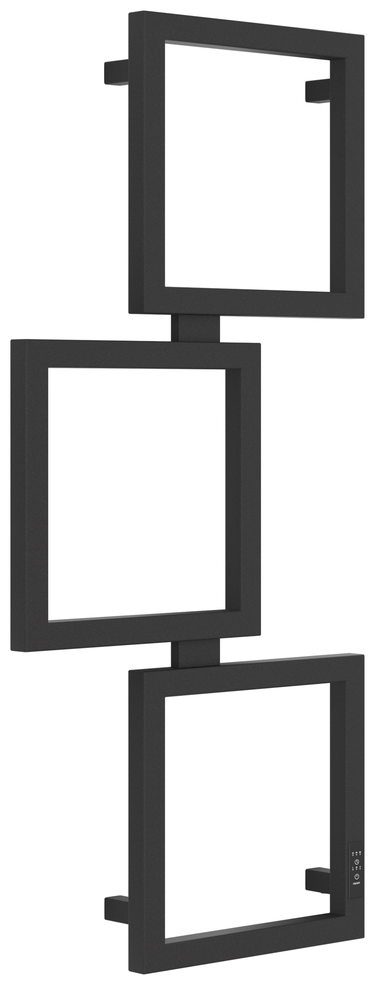 Электрические полотенцесушители Сунержа DESIGN ЭПС "ЭТЮД ES" 1050х500 правый (Тёмный титан муар)