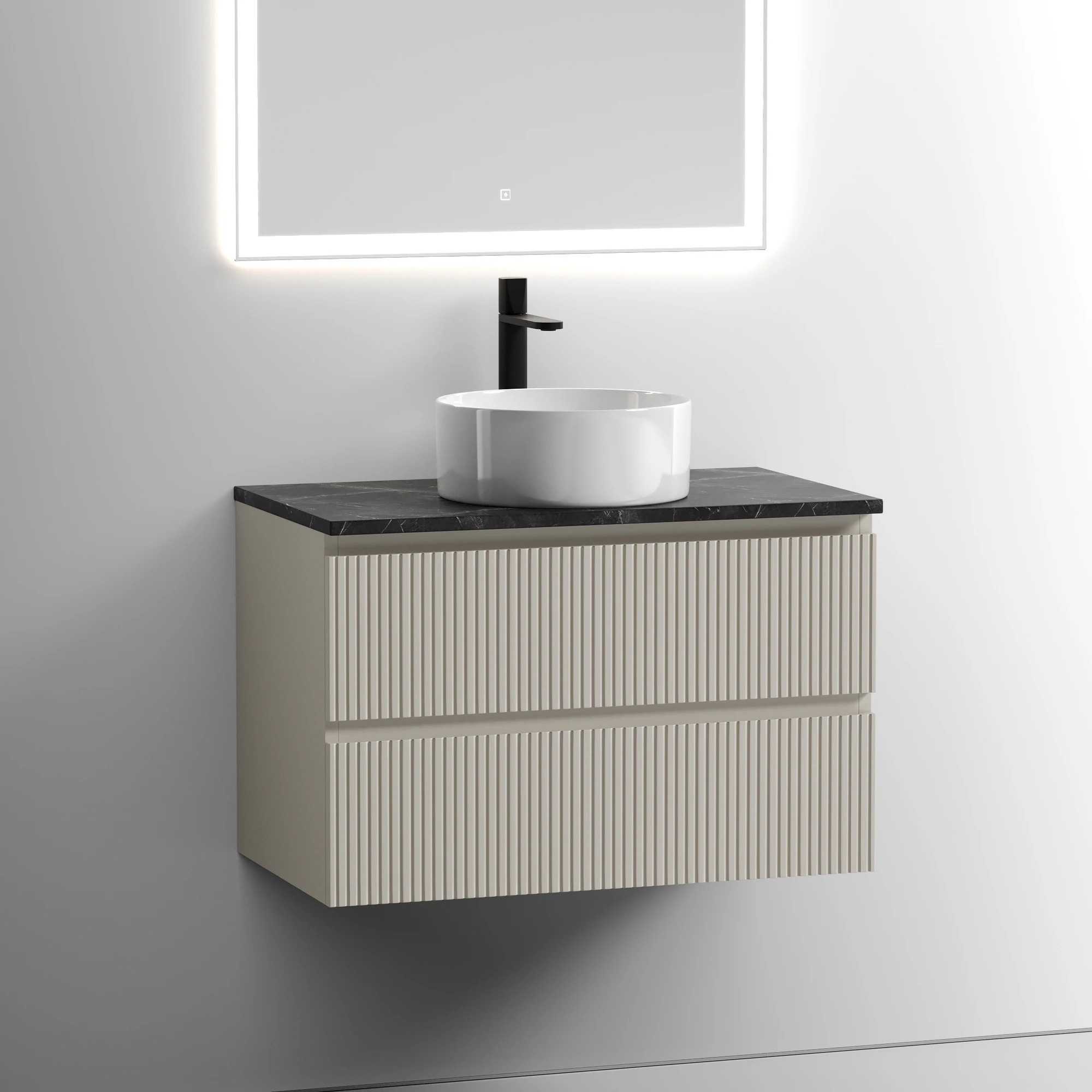 Тумба под столешницу Sancos Сноб T (Snob T) SNT80CE 80x45x50 бежевый матовый (beige soft)