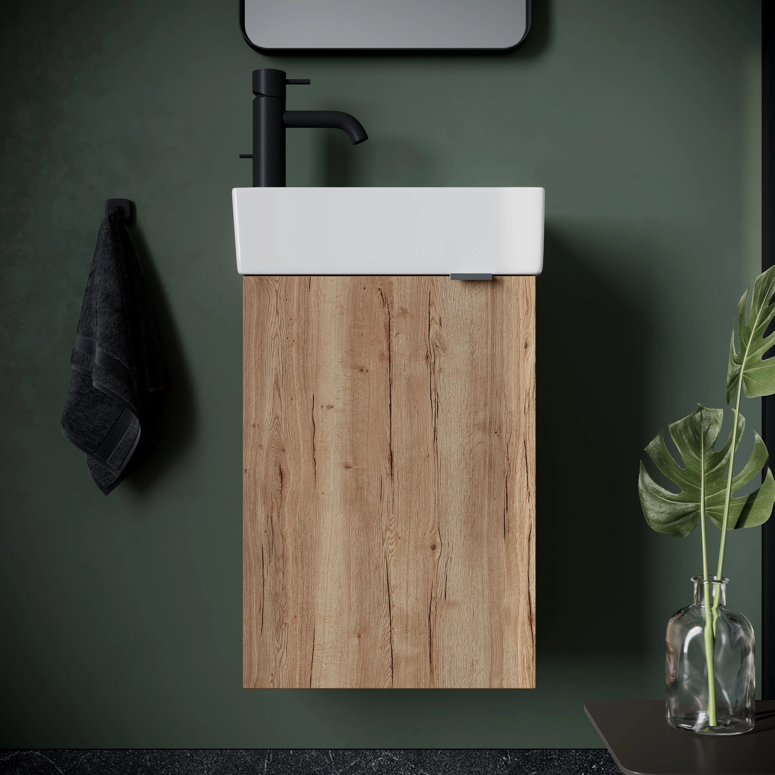 Тумба под раковину Sancos Мини (Mini) MN35EGL 35x20x50 дуб галифакс натуральный