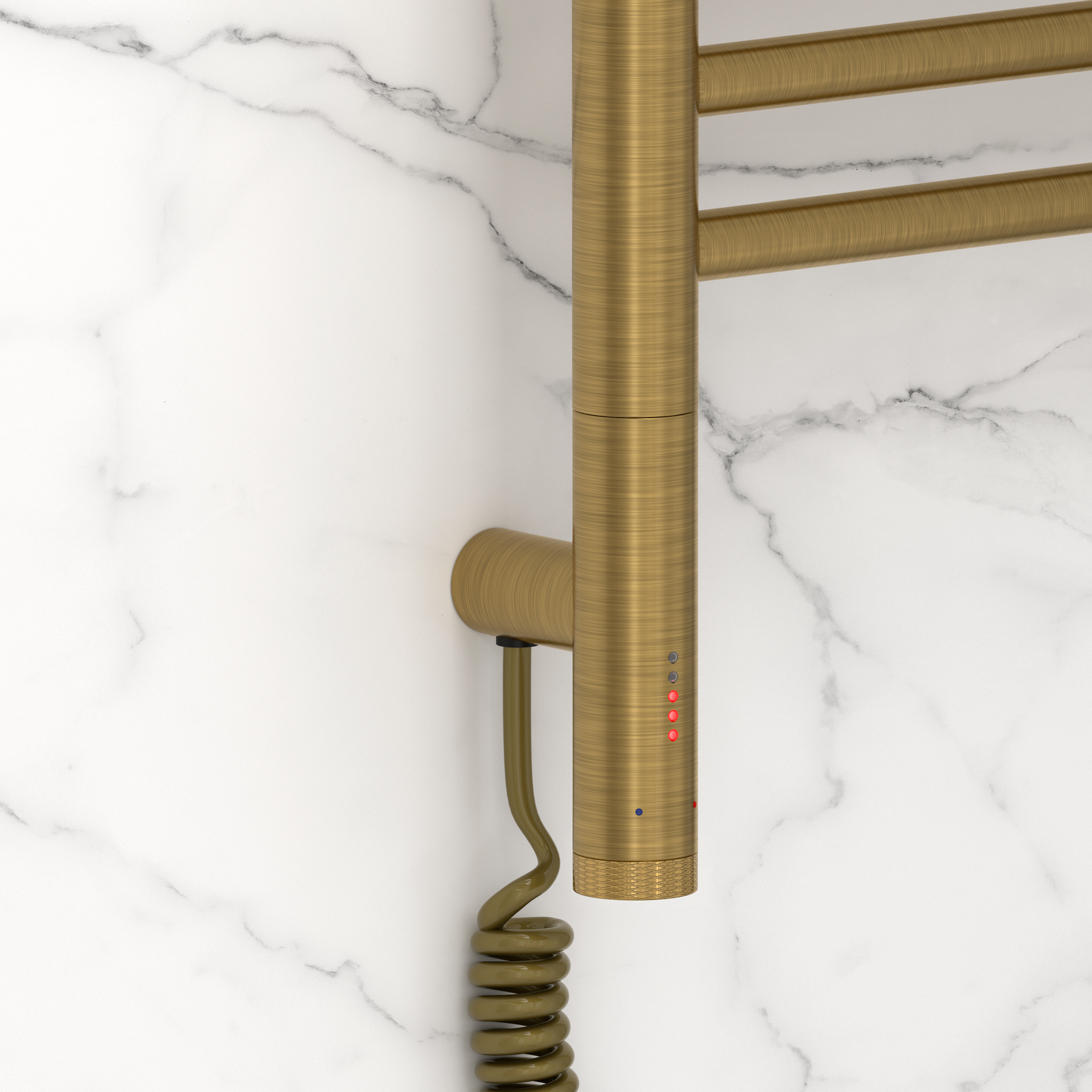 Электрические полотенцесушители Сунержа DESIGN РЭБ БОГЕМА 3.1 прямая 1200х400 МЭМ левый (Состаренная латунь)
