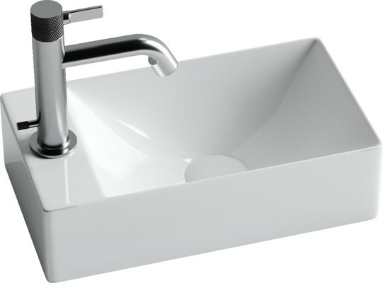 Подвесные раковины Ceramicanova Элемент (Element) CN5008 40x22x10 белый глянцевый