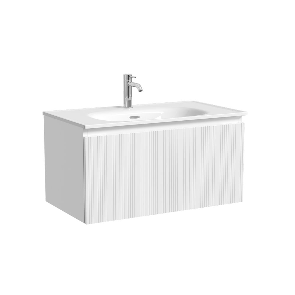 Тумба под раковину Sancos Код (Code) CD80W 80x45x40 белый матовый (bianco)
