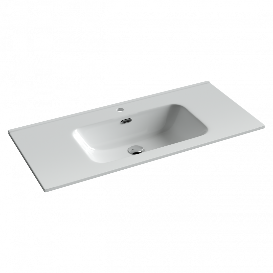 Раковина-столешница Ceramicanova Элемент (Element) CN7003 100x47x18 белый глянцевый