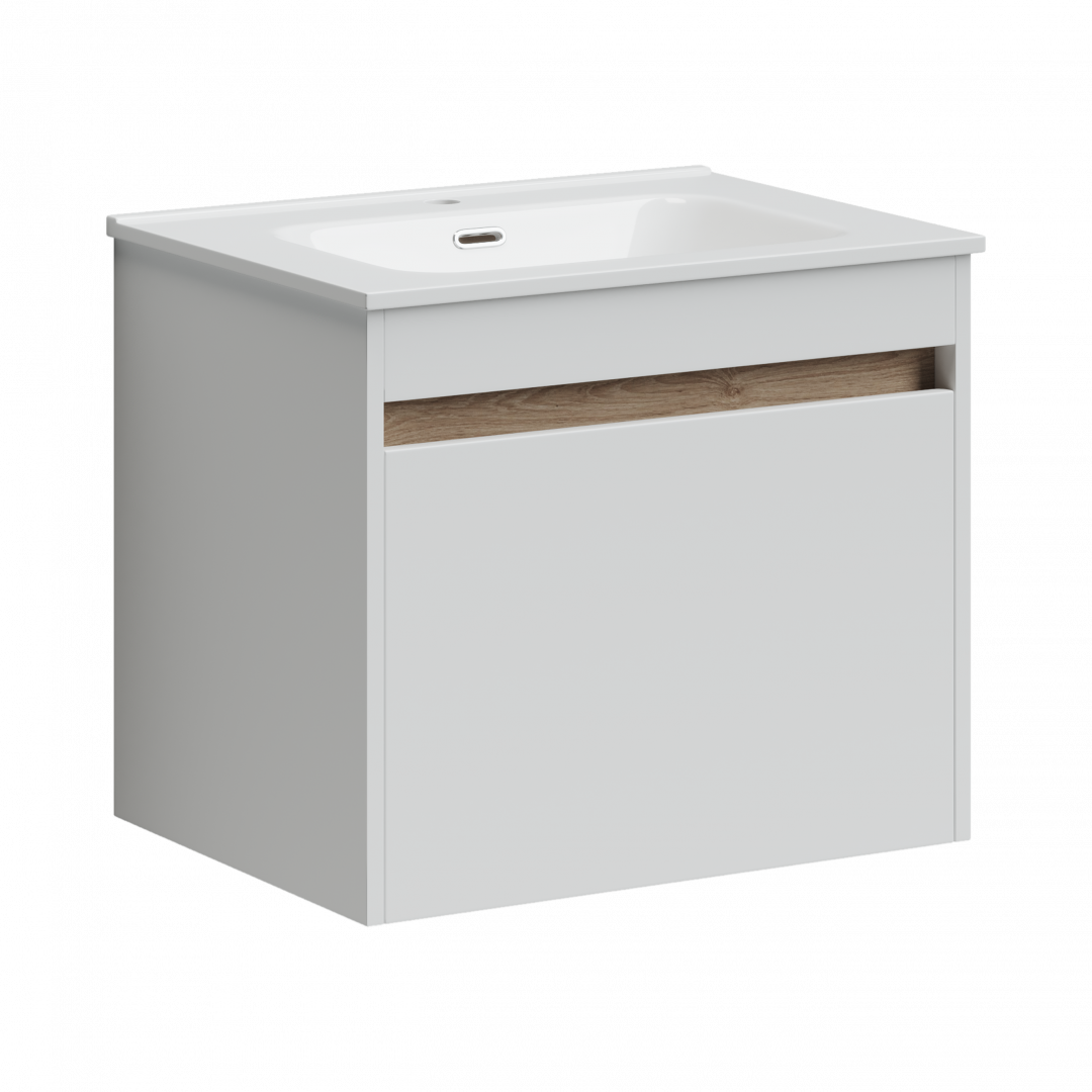Тумба под раковину Sancos Ум (Smart) SM60W 60x45x50 белый глянцевый