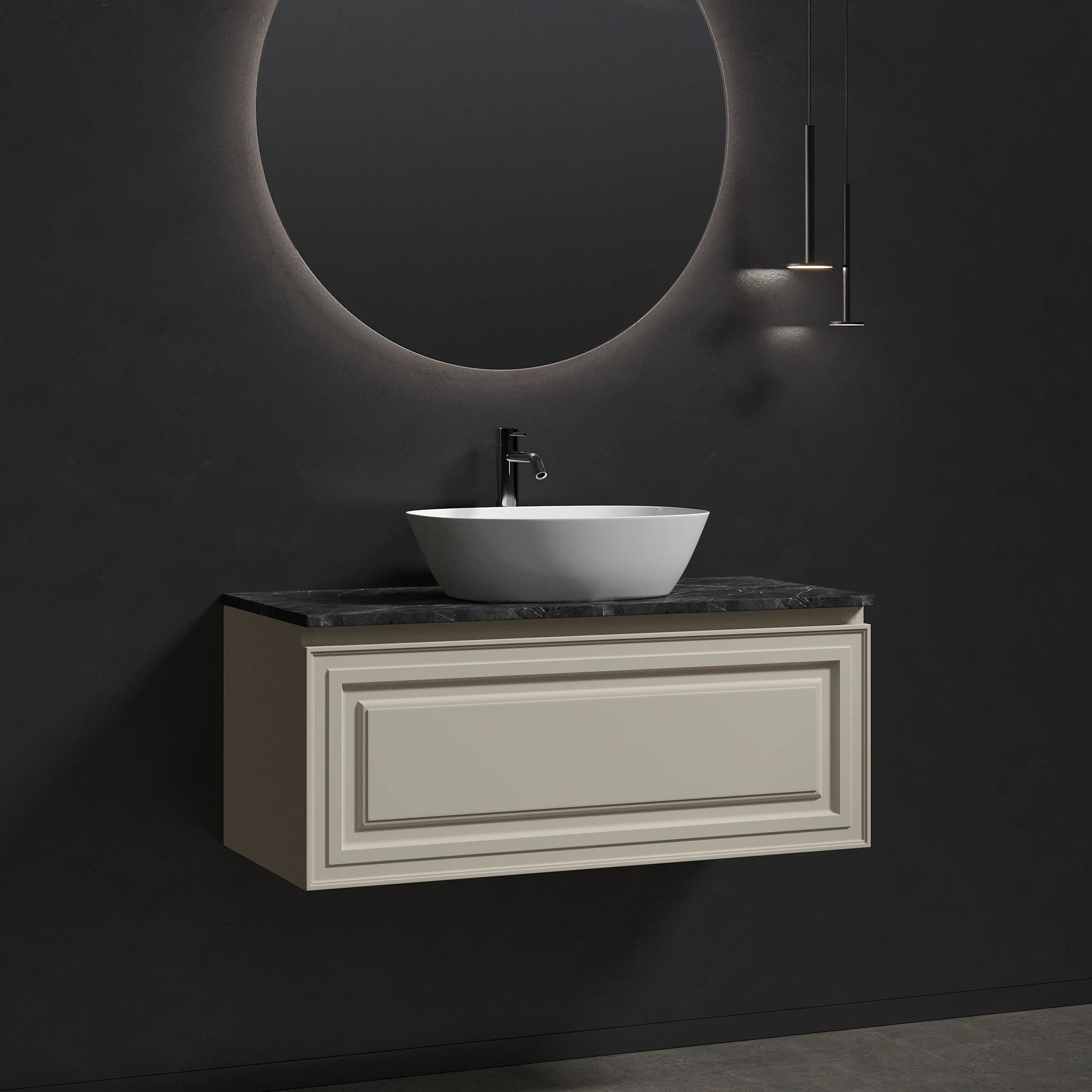 Тумба под столешницу Sancos Самая (Very) VR100CE 100x45x40 бежевый матовый (beige soft)