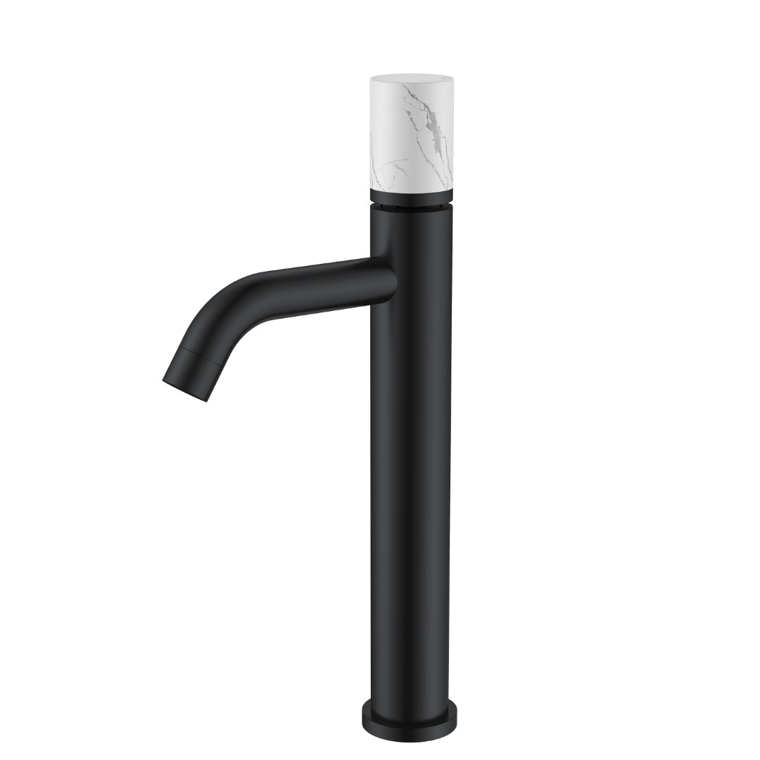 Смеситель STICK для умыв. выс. BLACK MRAMOR WHITE_Комплект
