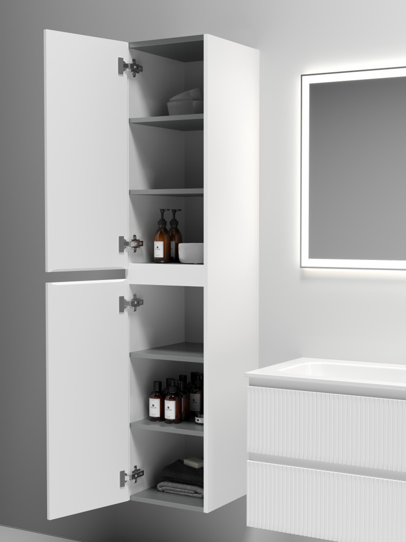Шкаф-пенал Sancos Сноб T (Snob T) PSNT35W 35x35x165 белый матовый (bianco)