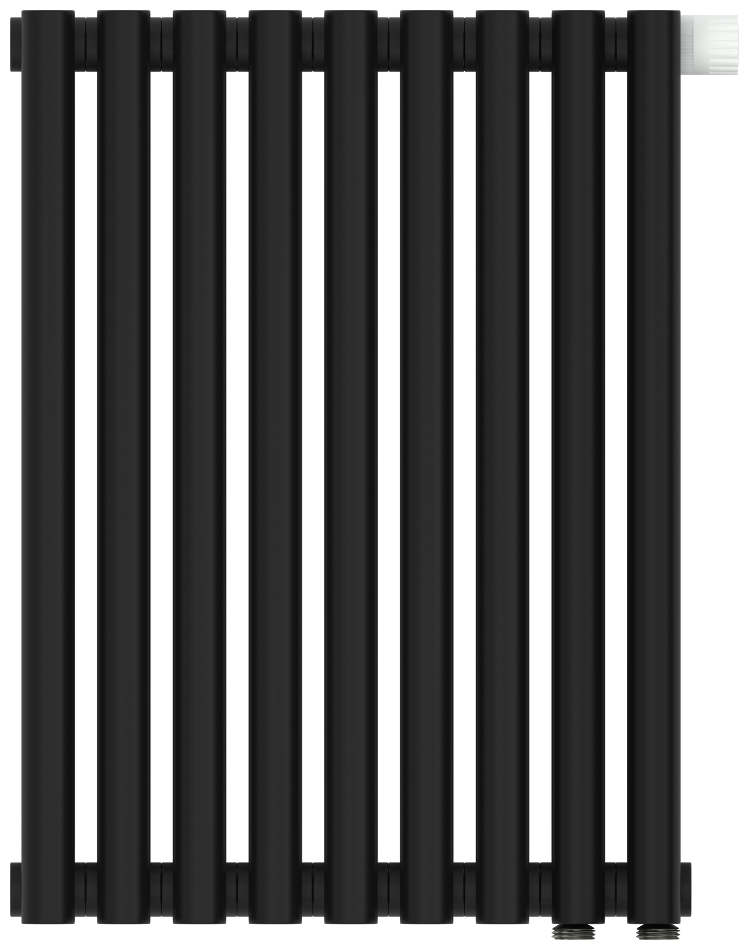 Радиаторы Сунержа DESIGN ДР ЭСТЕТ-11 н/ж EU50 500х405 / 9 сек (Матовый чёрный)