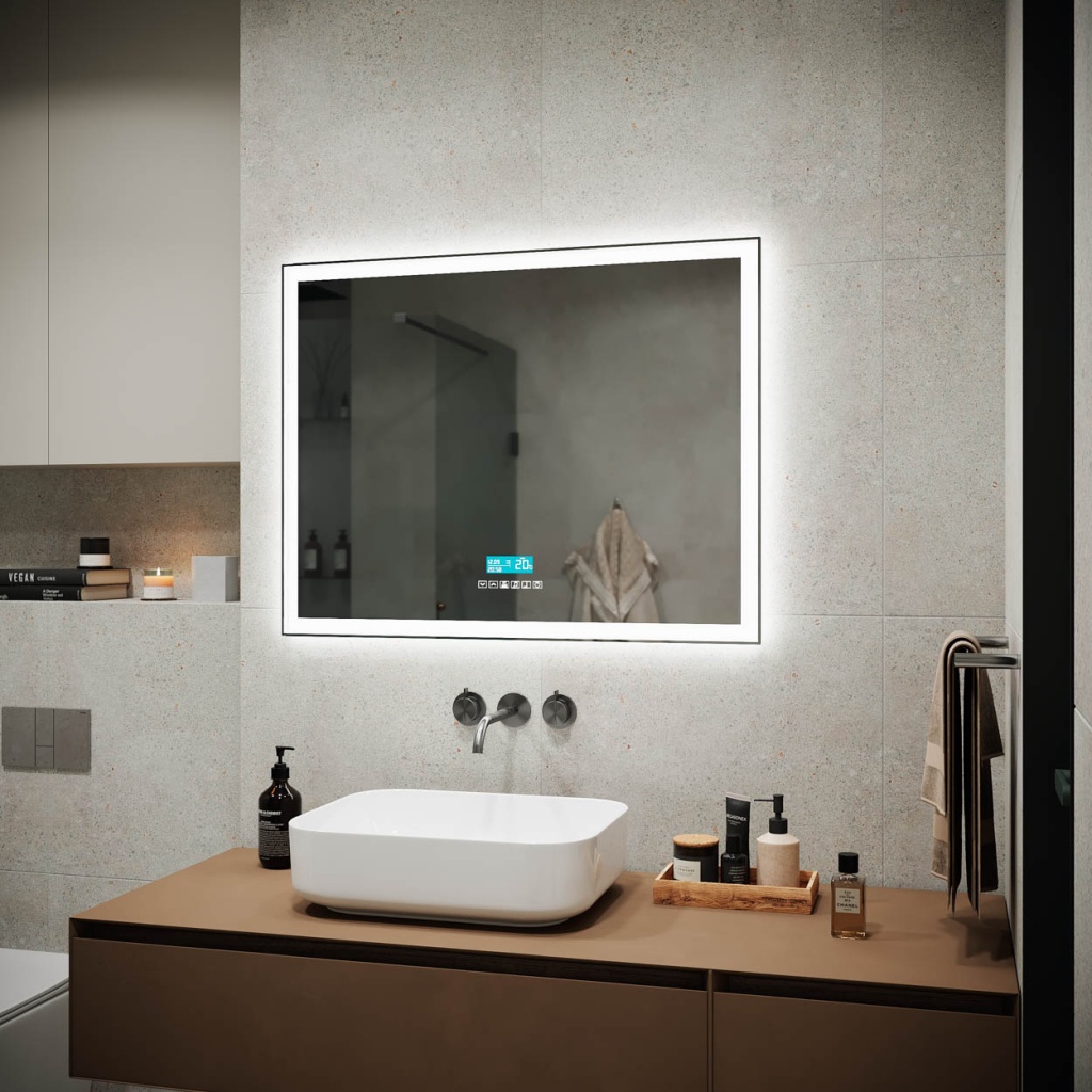 Зеркало Sancos Град 2.0 (City 2.0) CI2.900 90x70 с подсветкой