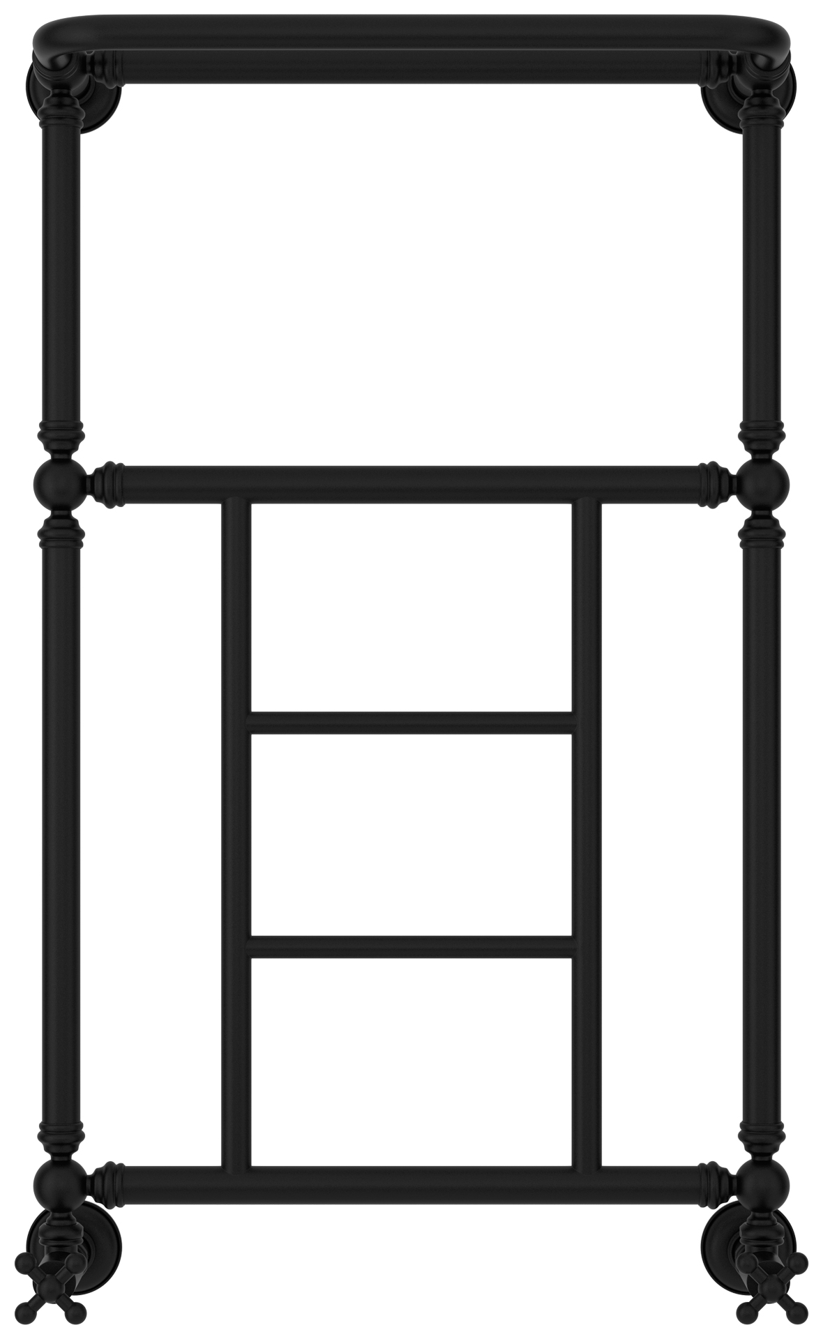 Водяные полотенцесушители Сунержа DESIGN ДР "Ренессанс 1452" 860х500 (Матовый чёрный) - фото 2