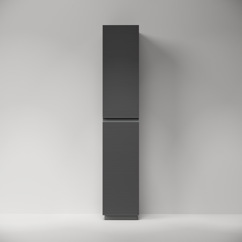 Шкаф-пенал Sancos Фолк напольный (Folk Floor) PFL35FGS 35x35x190 темный серый (grey soft)