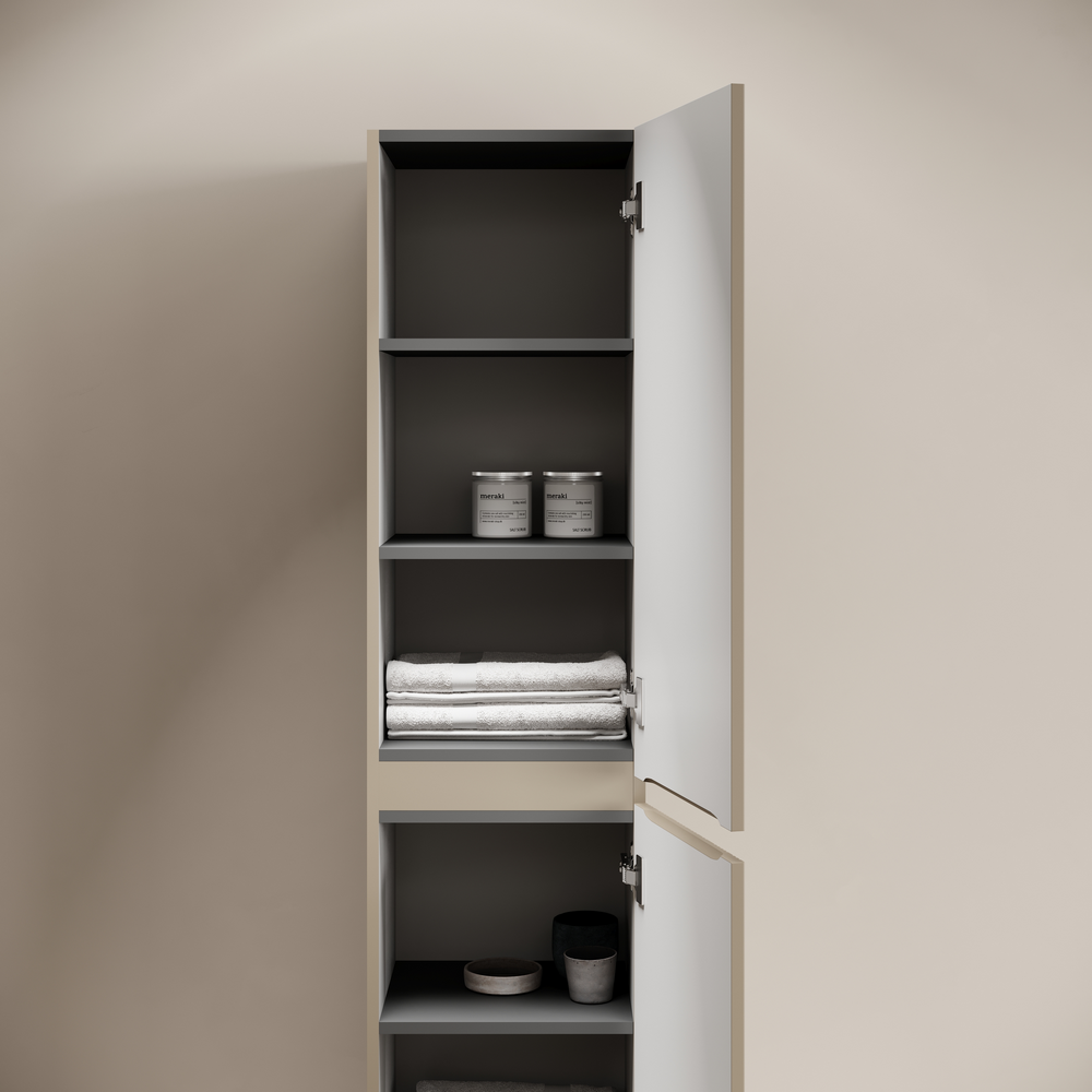 Шкаф-пенал Sancos Код (Code) PCD35GB 35x35x165 серо-бежевый - фото 5