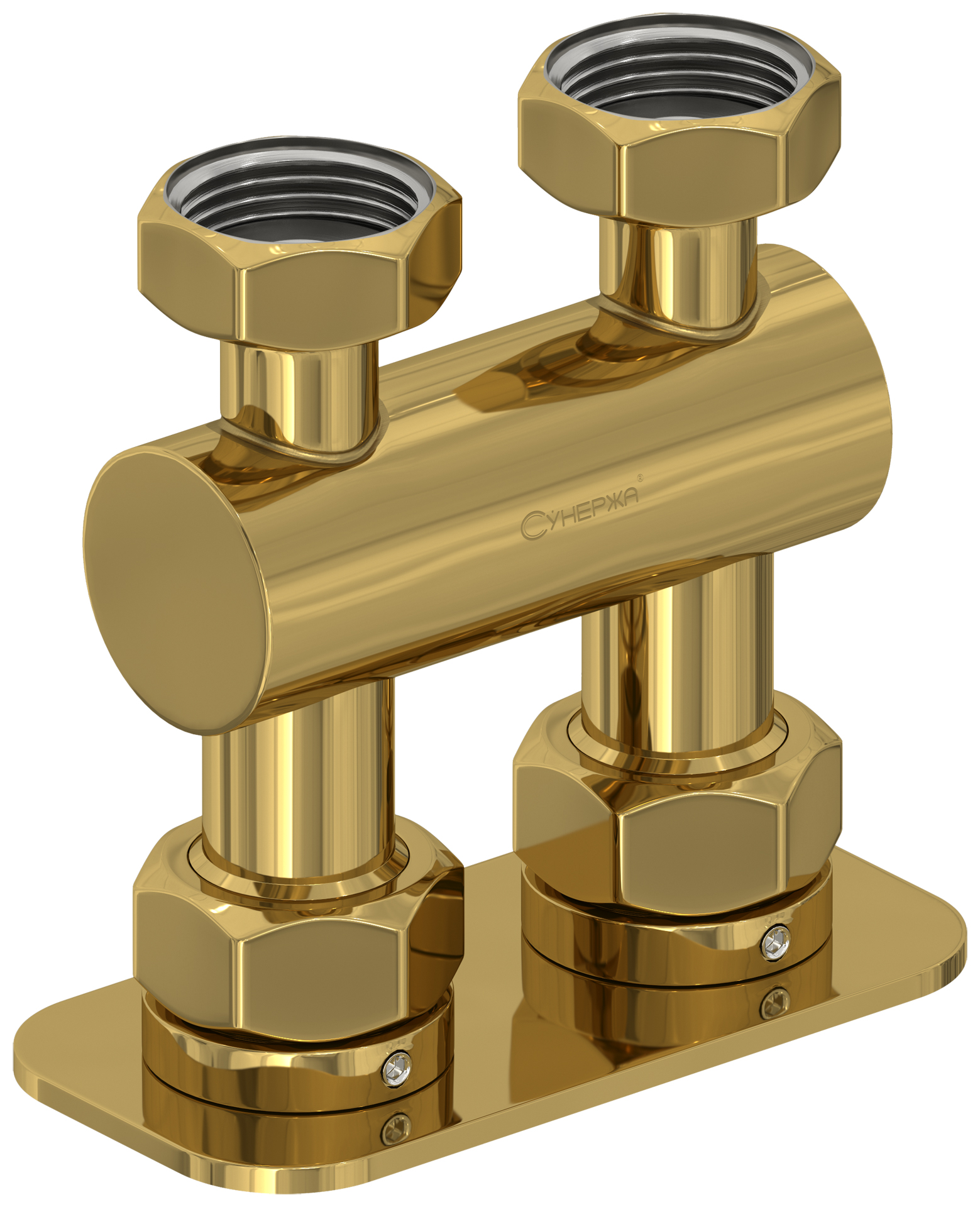Комплектующие Сунержа DESIGN Модуль 2х3/4" прямой EU50 (Золото)