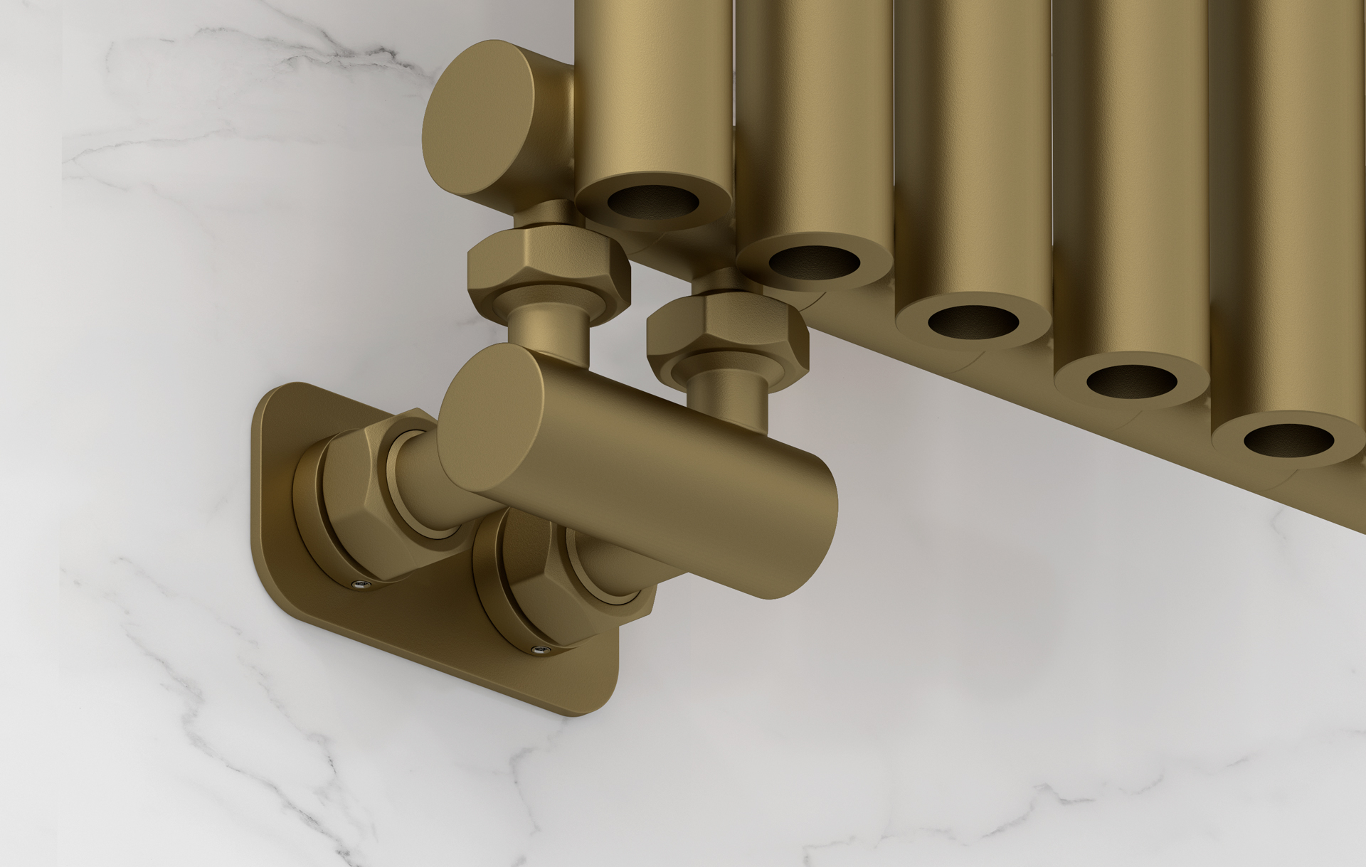 Комплектующие Сунержа DESIGN Модуль 2х3/4" угловой EU50 (Матовое ЗОЛОТО)