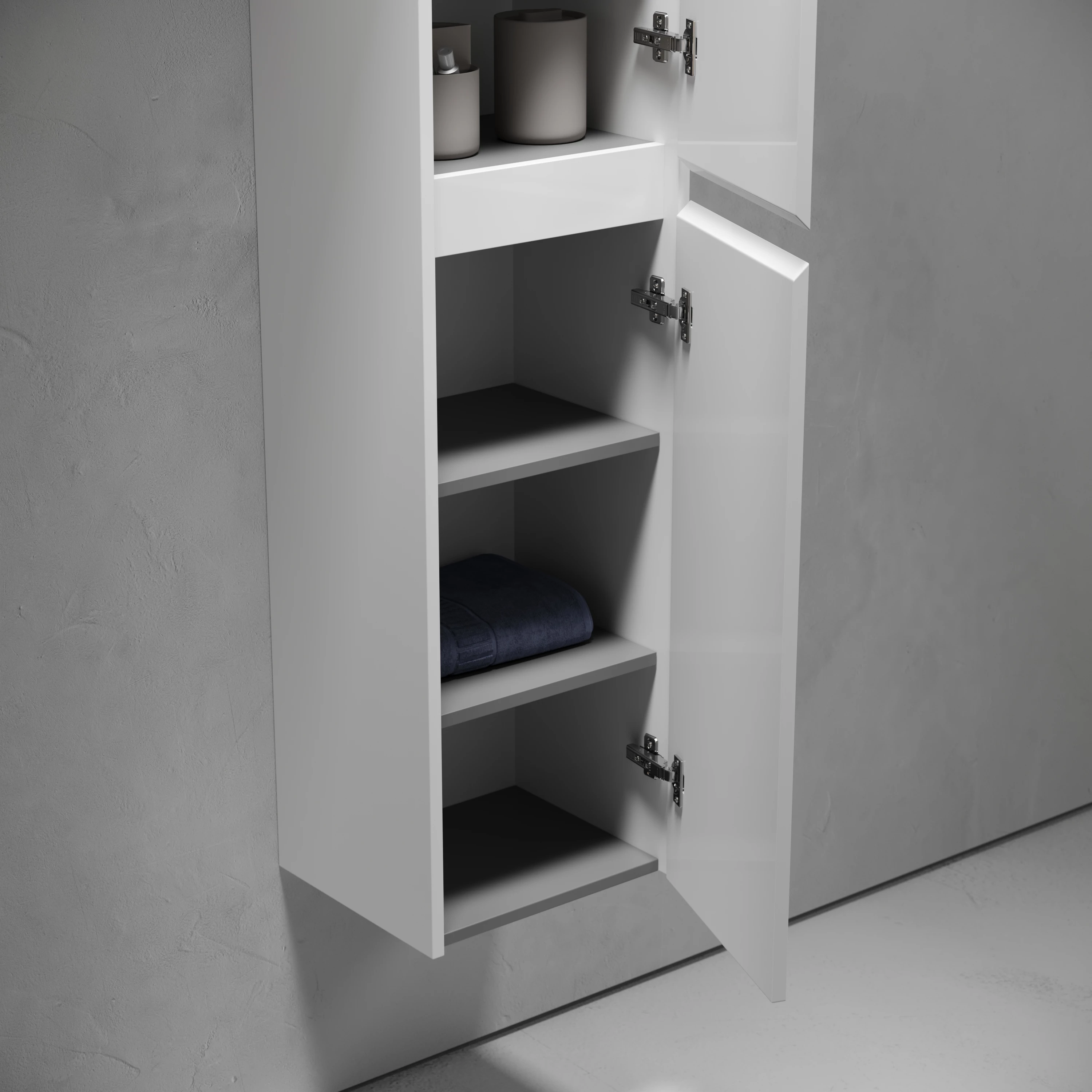 Шкаф-пенал Sancos Либра (Libra) PLB35W 35x30x160 белый глянцевый