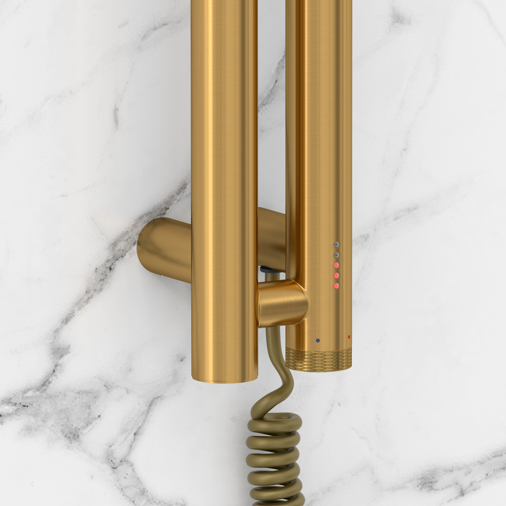 Электрические полотенцесушители Сунержа DESIGN ЭПС "НЮАНС 4.0" 1500х53 правый (Брашированное золото)