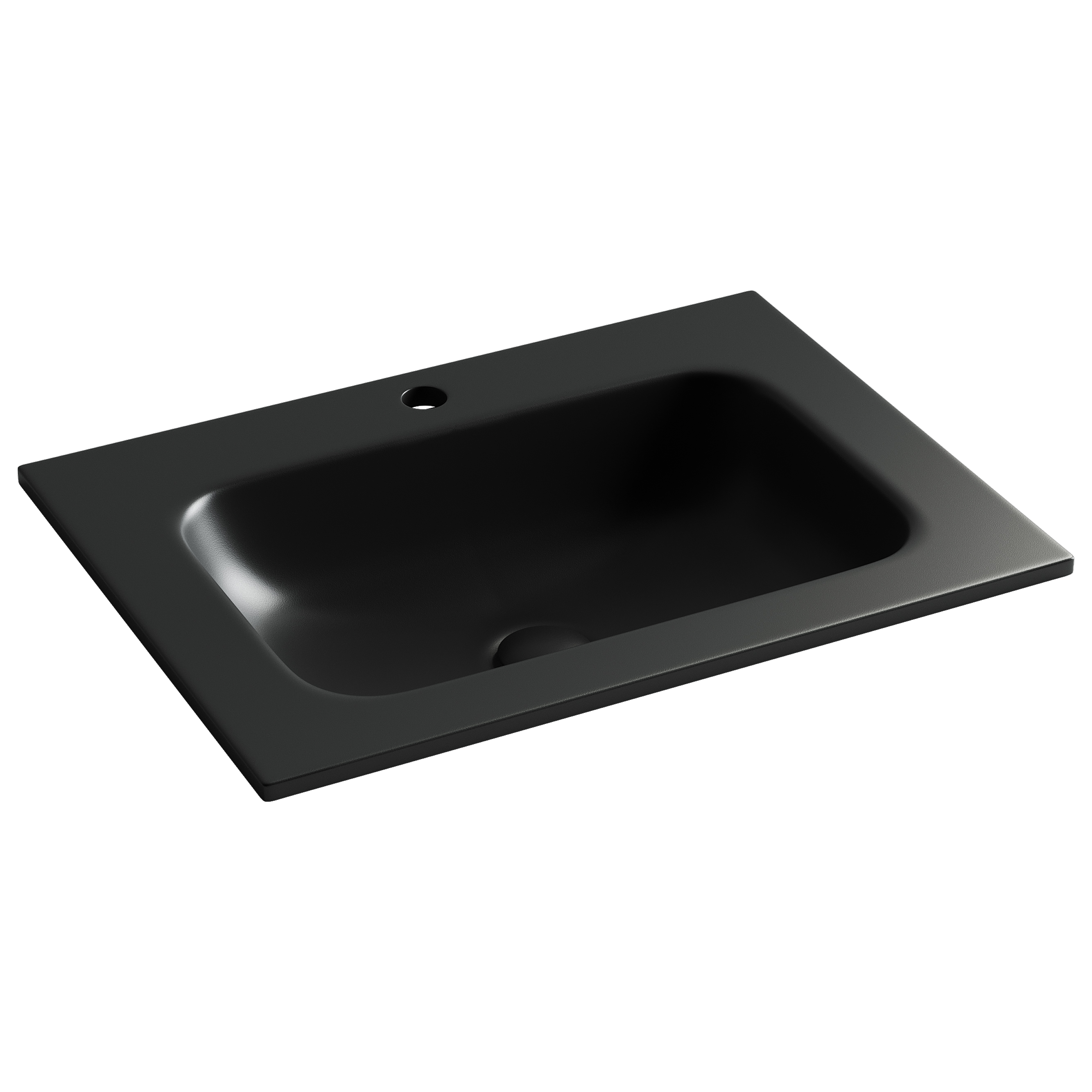 Раковина-столешница Ceramicanova Грация (Grace) CN7011MB 60x46x14 черный матовый