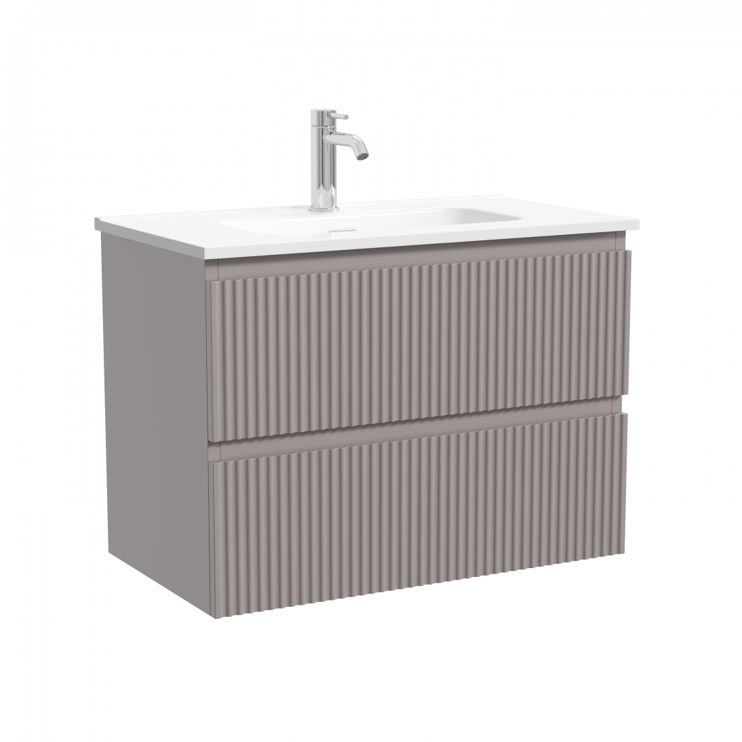 Тумба под раковину Sancos Сноб Р 390 (Snob R 390) SNR70/39SM 70x40x50 пыльная роза (doha soft)