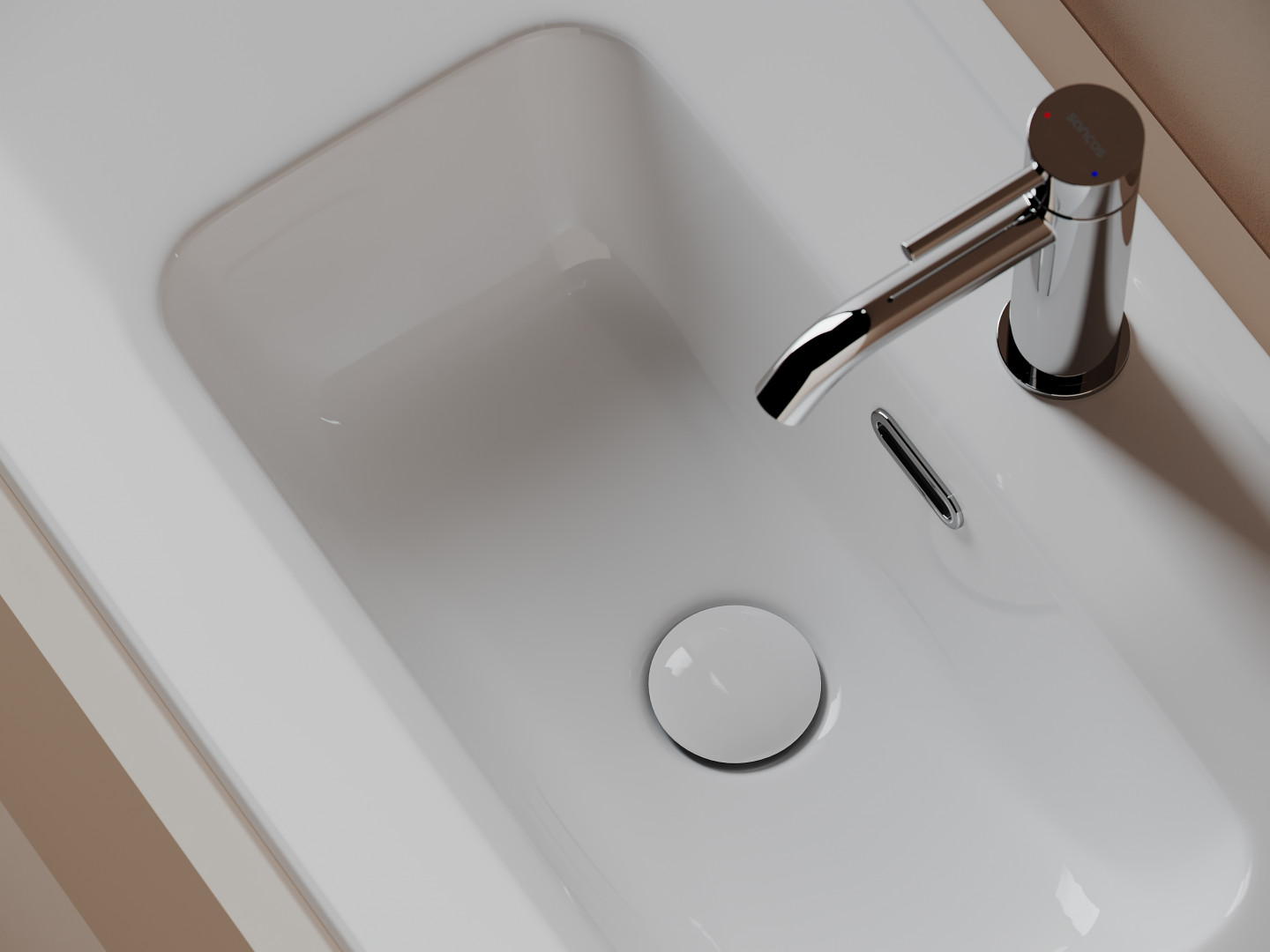 Раковина-столешница Ceramicanova Компакт (Compact) CN7029 70x40x17 белый глянцевый