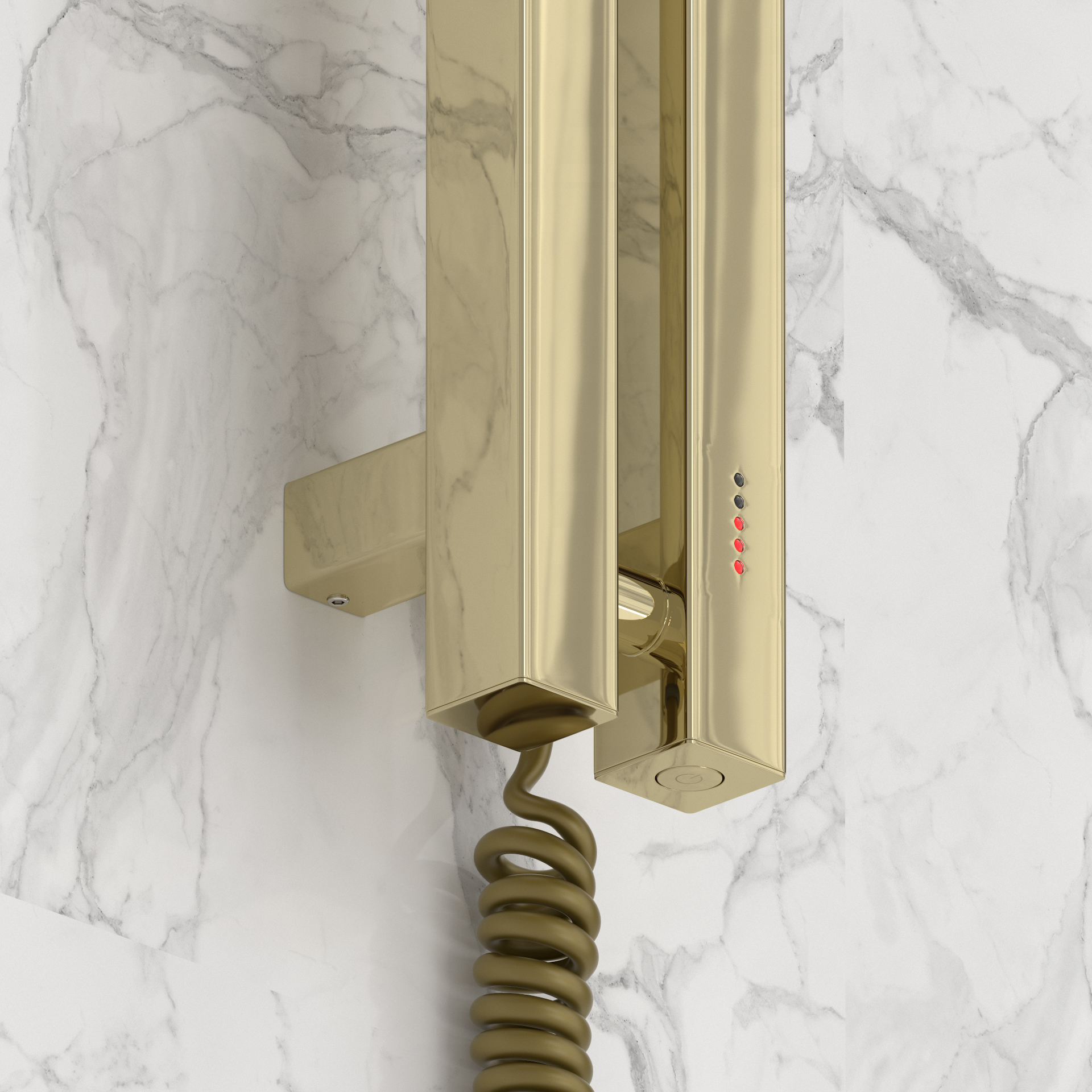 Электрические полотенцесушители Сунержа DESIGN ЭПС "ФЬОРД 4.0" 1200х50 правый (Шампань)