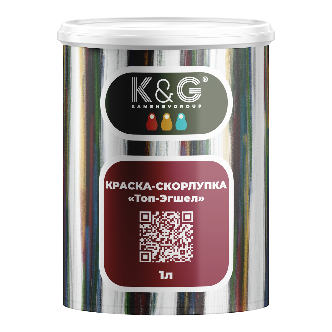 Краска-Скорлупка Kamenevgroup "Топ-Эгшел" 1л