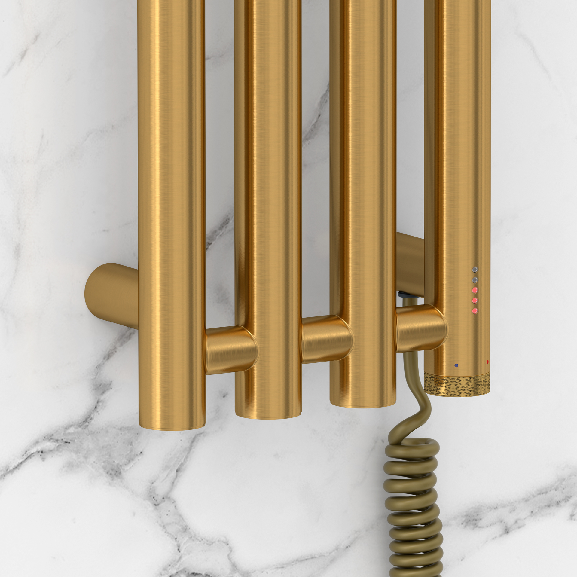 Электрические полотенцесушители Сунержа DESIGN ЭПС "КАНТАТА 4.0" 1500х159 правый (Брашированное золото)