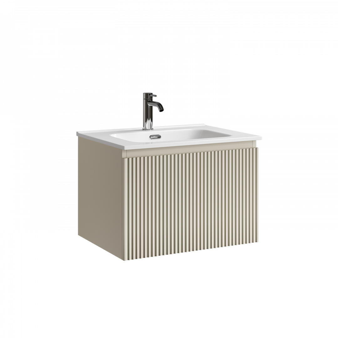 Тумба под раковину Sancos Сноб Р 1.0 (Snob R 1.0) SNR1.060CE 60x45x40 бежевый матовый (beige soft)