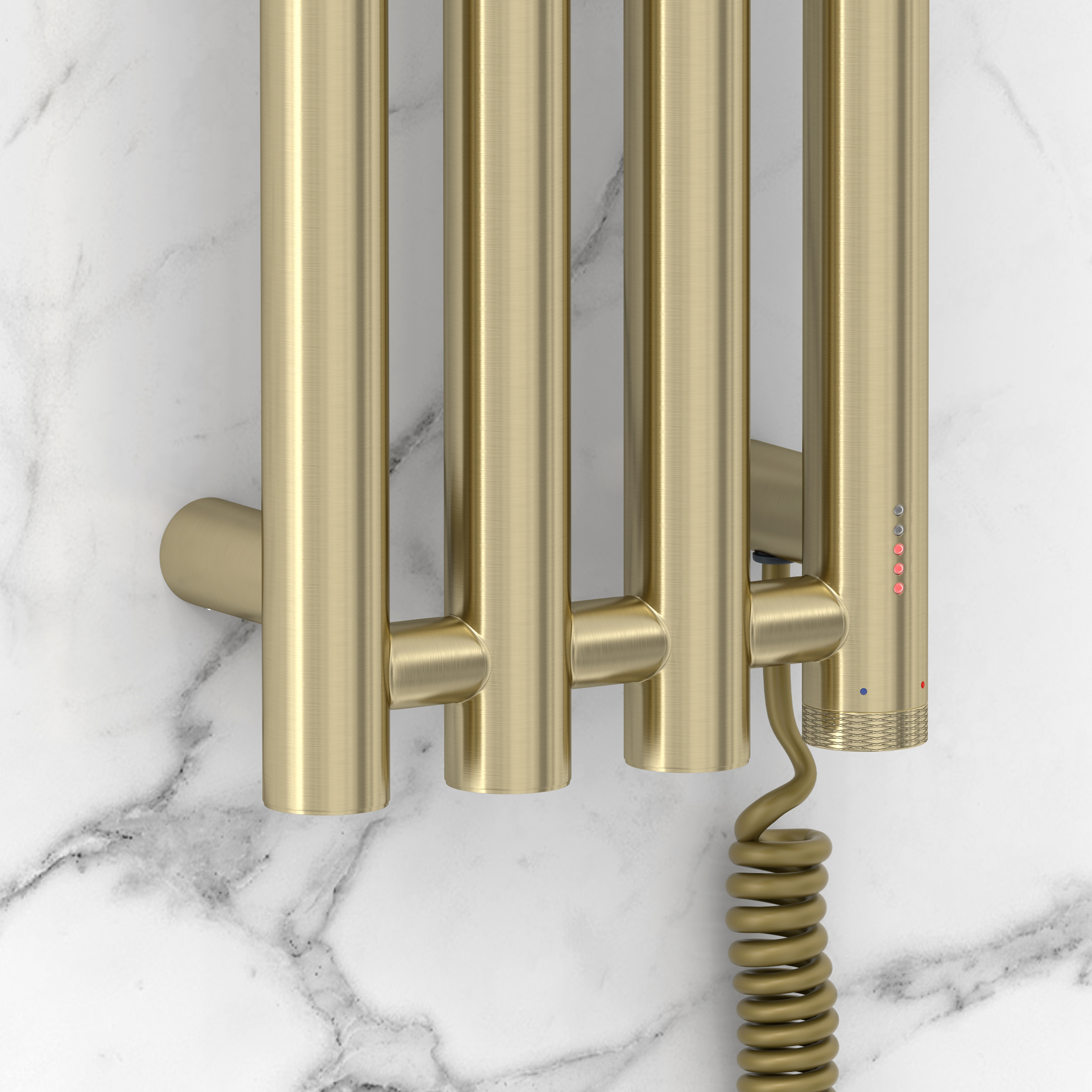 Электрические полотенцесушители Сунержа DESIGN ЭПС "КАНТАТА 4.0" 1200х159 правый (Брашированная шампань)