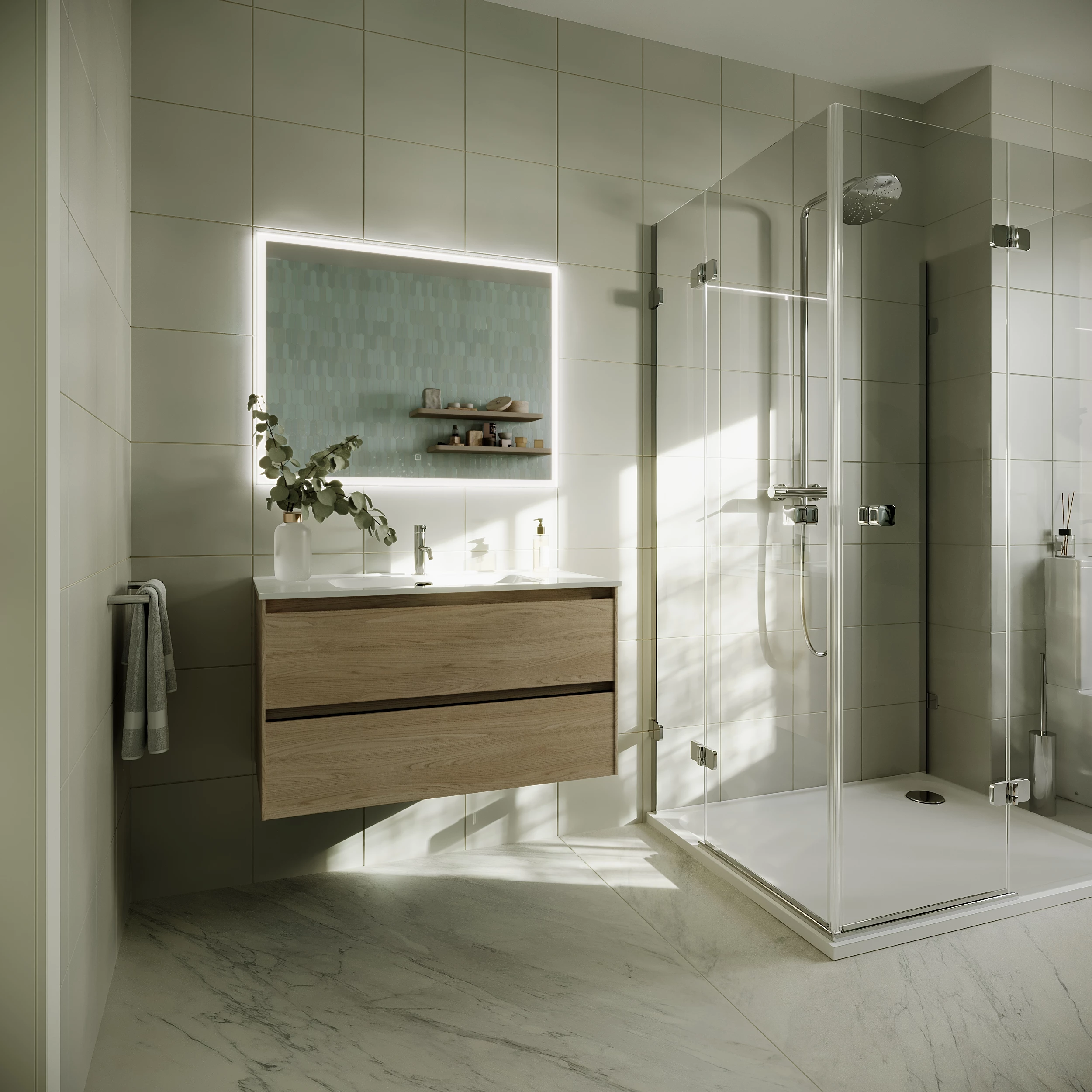 Тумба под раковину Sancos Сто (Cento) CN90KE 90x45x50 bianco