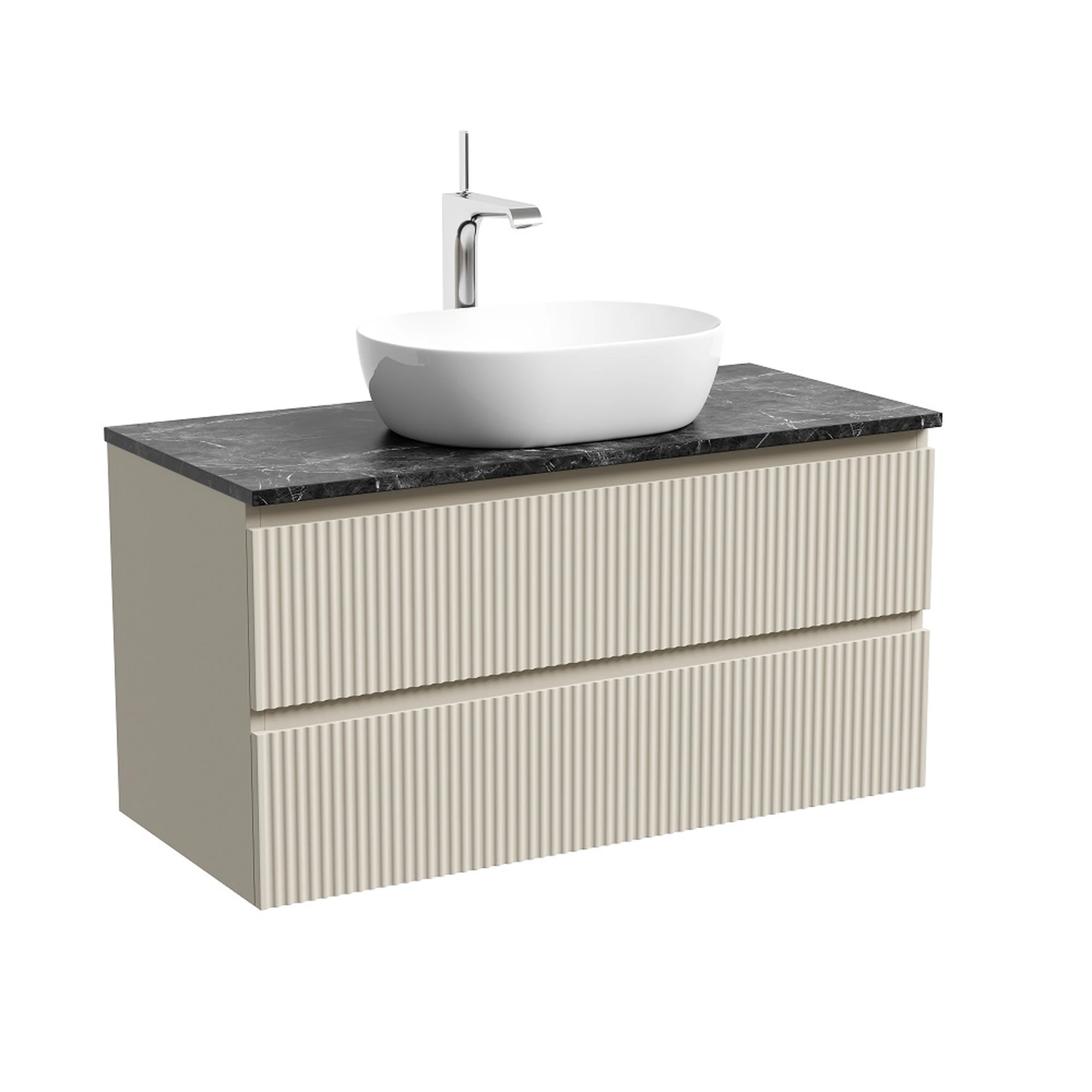 Тумба под столешницу Sancos Сноб Р (Snob R) SNR100CE 100x45x50 бежевый матовый (beige soft)