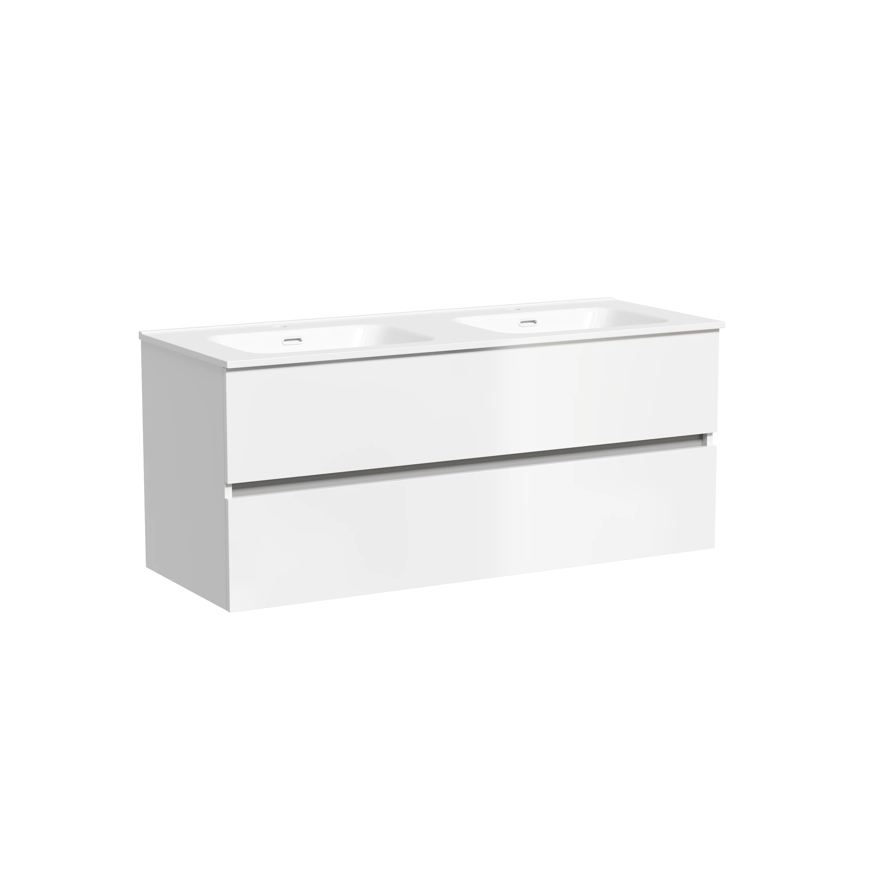 Тумба под раковину Sancos Урбан (Urban) UR120-2W 120x45x55 белый глянцевый