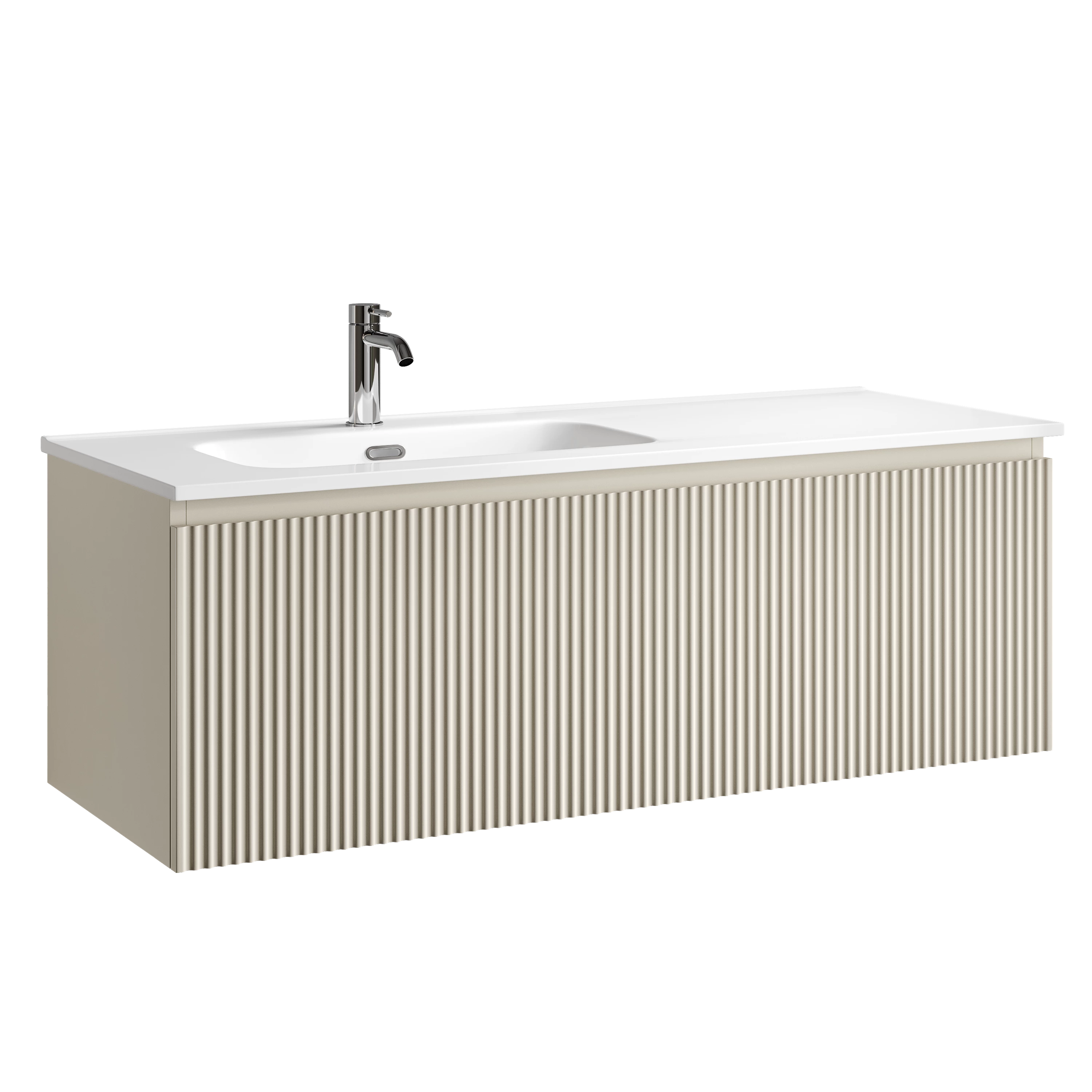 Тумба под раковину Sancos Сноб Р 1.0 (Snob R 1.0) SNR1.0120LCE 120x45x40 бежевый матовый (beige soft)