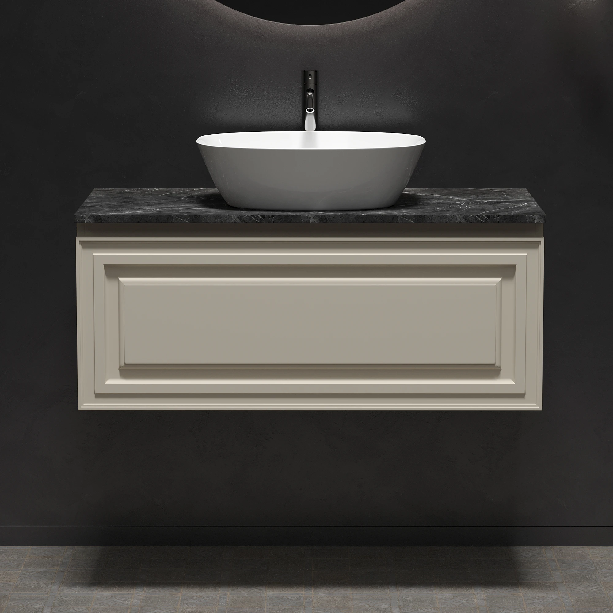 Тумба под столешницу Sancos Самая (Very) VR100CE 100x45x40 бежевый матовый (beige soft)