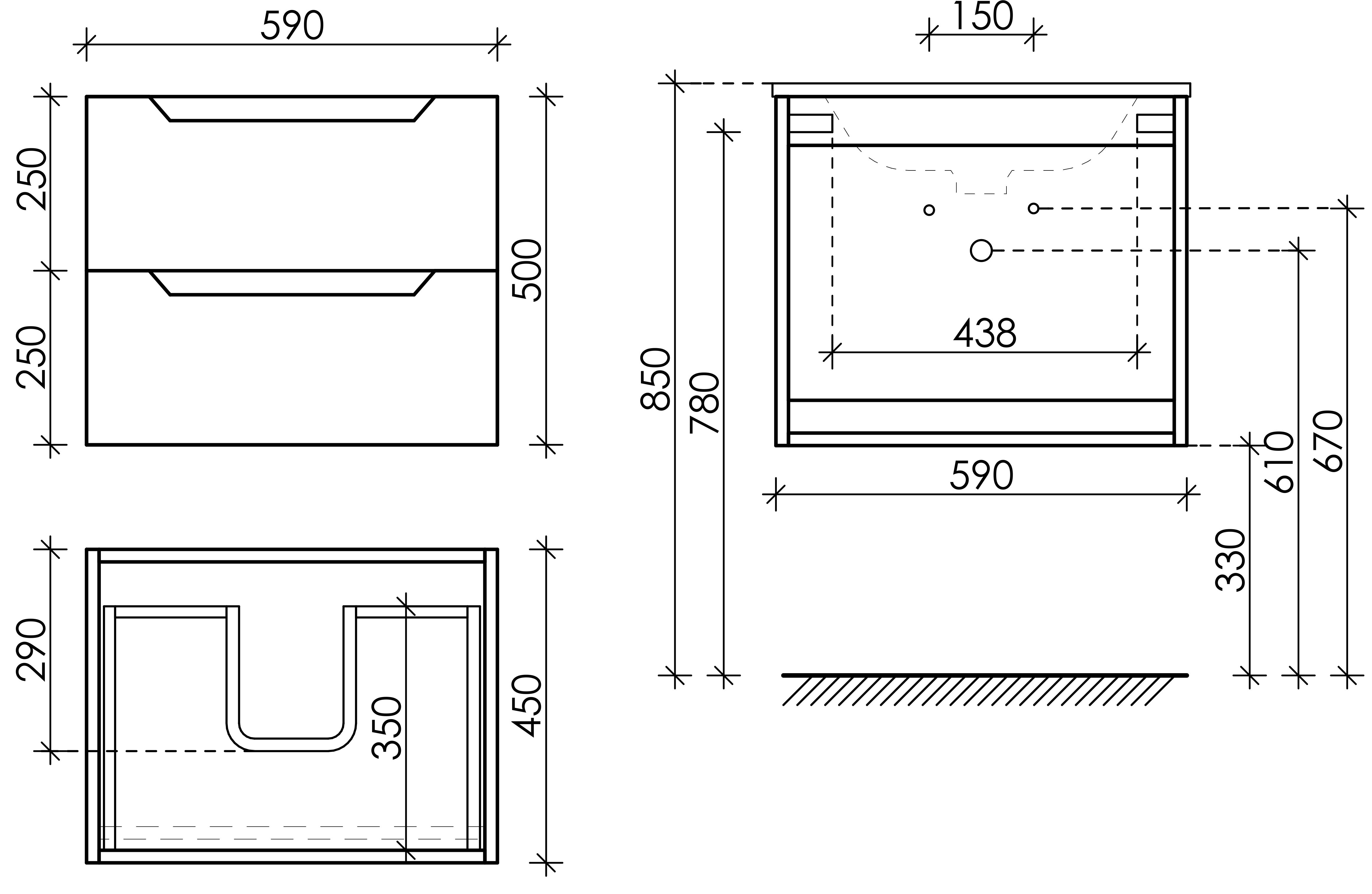 Тумба под раковину Sancos Норма 2.0 (Norma 2.0) NR2.060W 60x45x50 белый глянцевый - фото 7