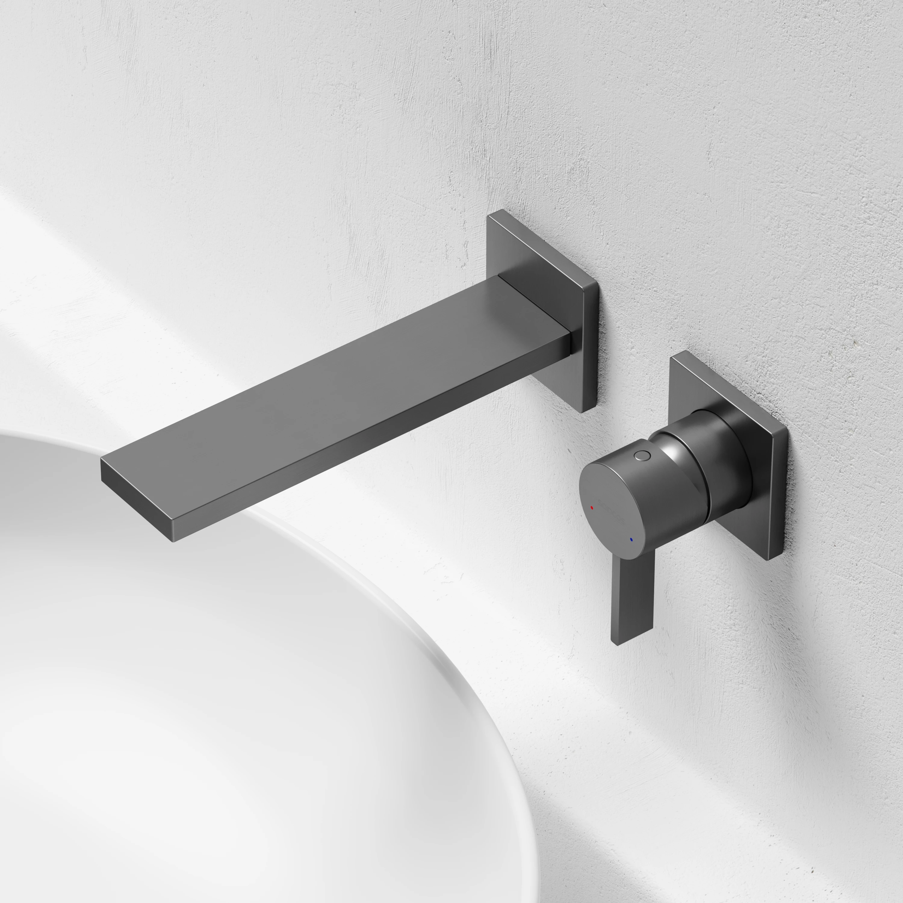 Смеситель для раковины Sancos Линн (Linn) SC9021GG вороненая сталь
