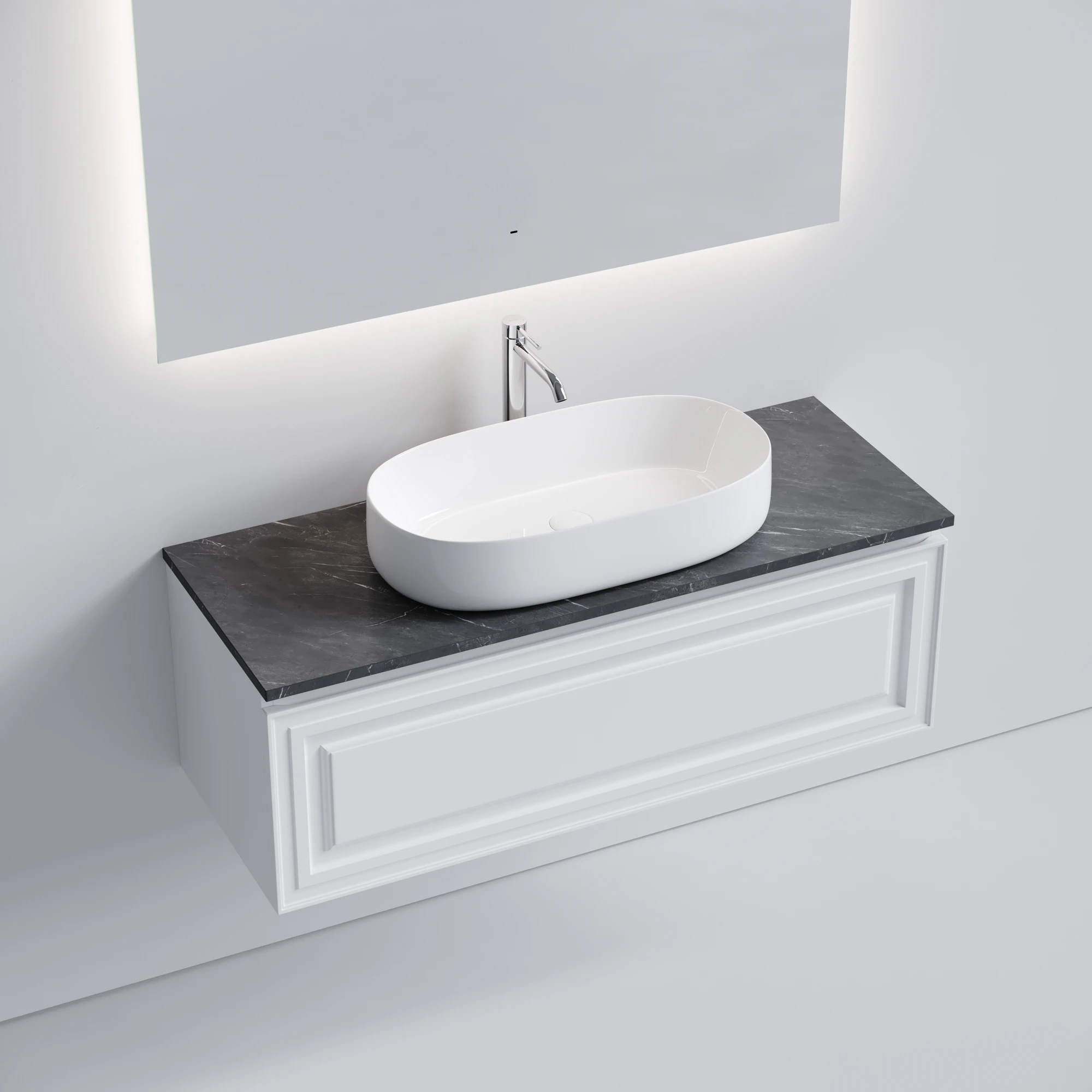 Тумба под столешницу Sancos Самая (Very) VR120W 120x45x40 белый матовый (bianco)