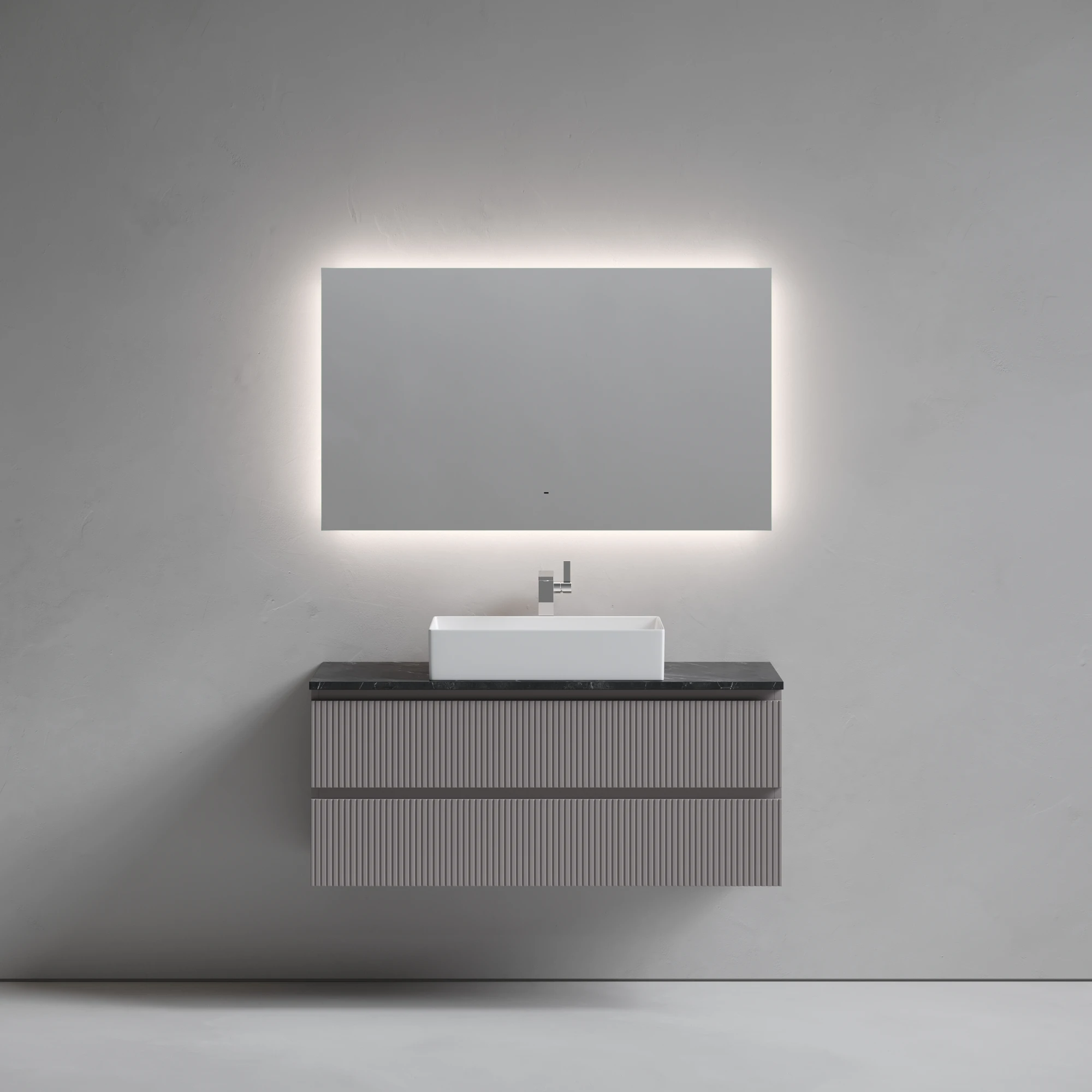 Тумба под столешницу Sancos Сноб T (Snob T) SNT120SM 120x45x50 пыльная роза (doha soft)