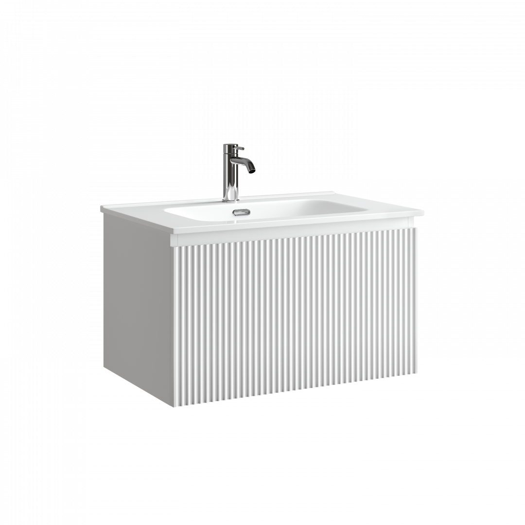 Тумба под раковину Sancos Сноб Р 1.0 (Snob R 1.0) SNR1.070W 70x45x40 белый матовый (bianco)