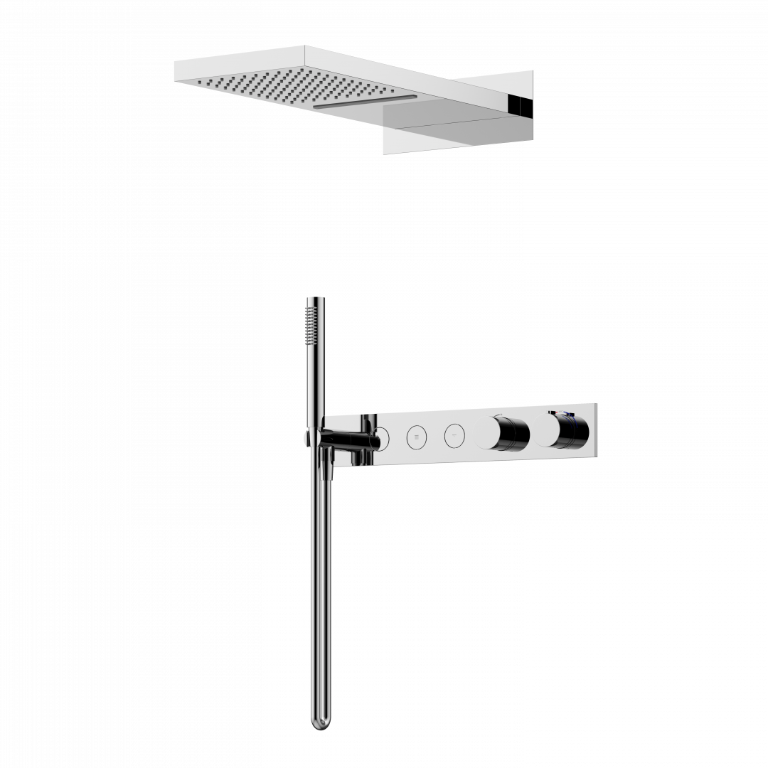 Душевой комплект Sancos Linn SC9023CH с термостатом, хром