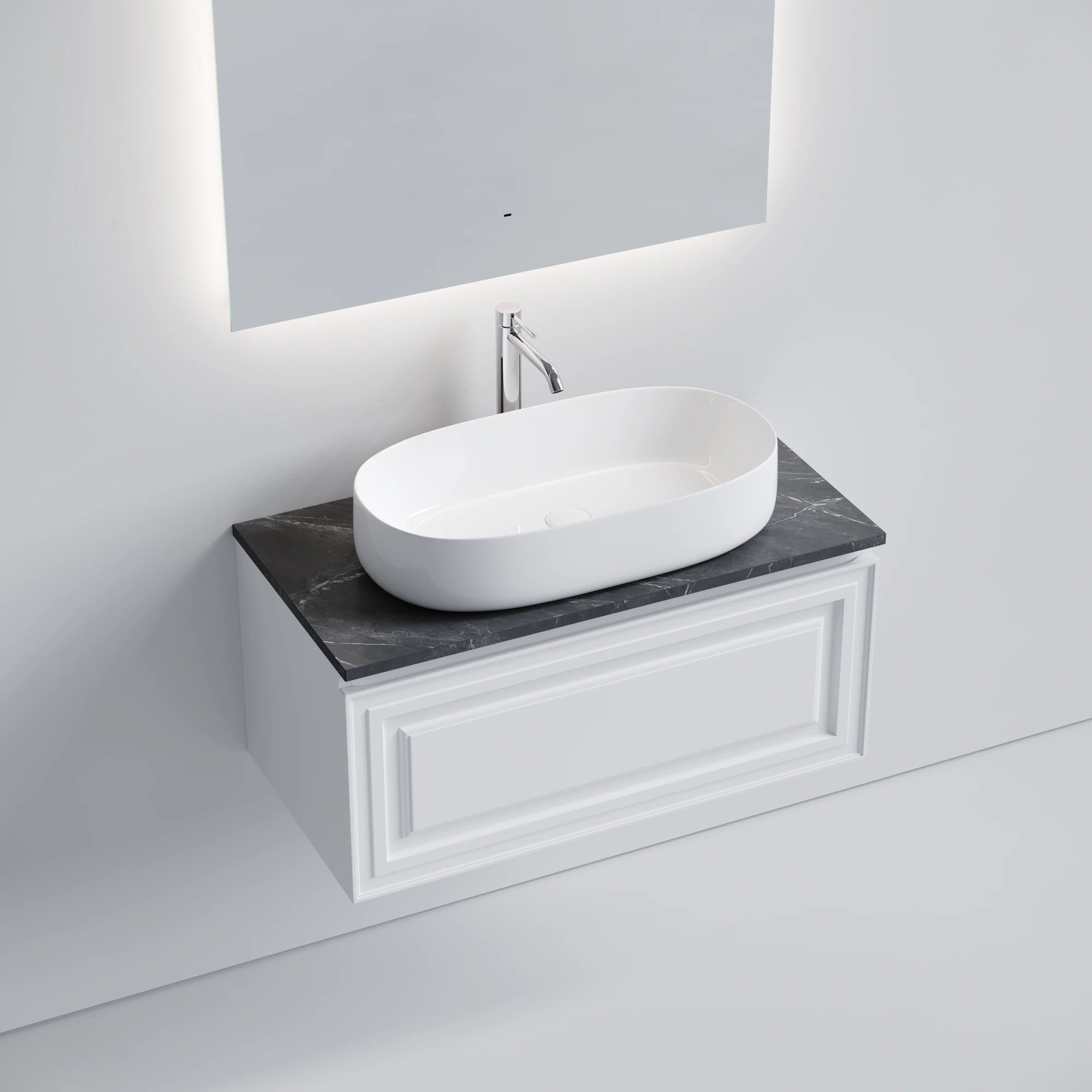Тумба под столешницу Sancos Самая (Very) VR90W 90x45x40 белый матовый (bianco)