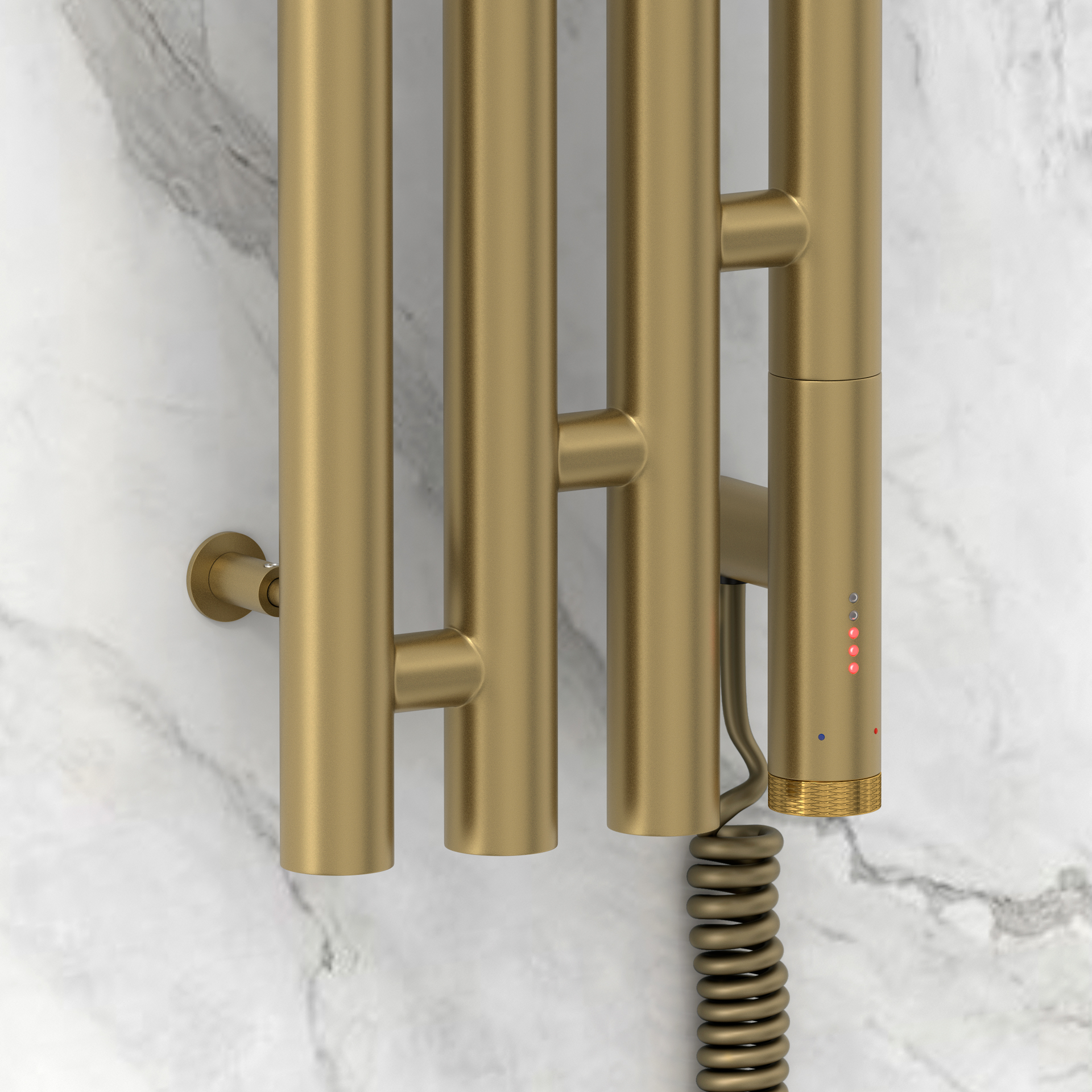 Электрические полотенцесушители Сунержа DESIGN РЭБ КАНТАТА 3.0 1200х159 правый (Золотой шёлк)
