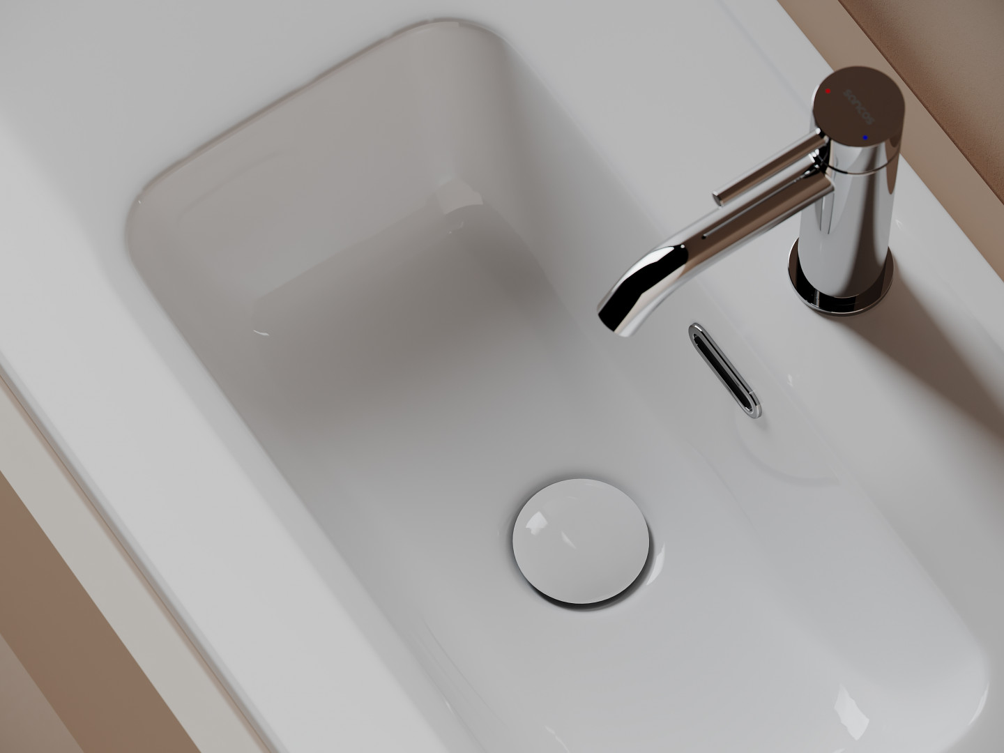 Раковина-столешница Ceramicanova Компакт (Compact) CN7028 120x40x17 белый глянцевый