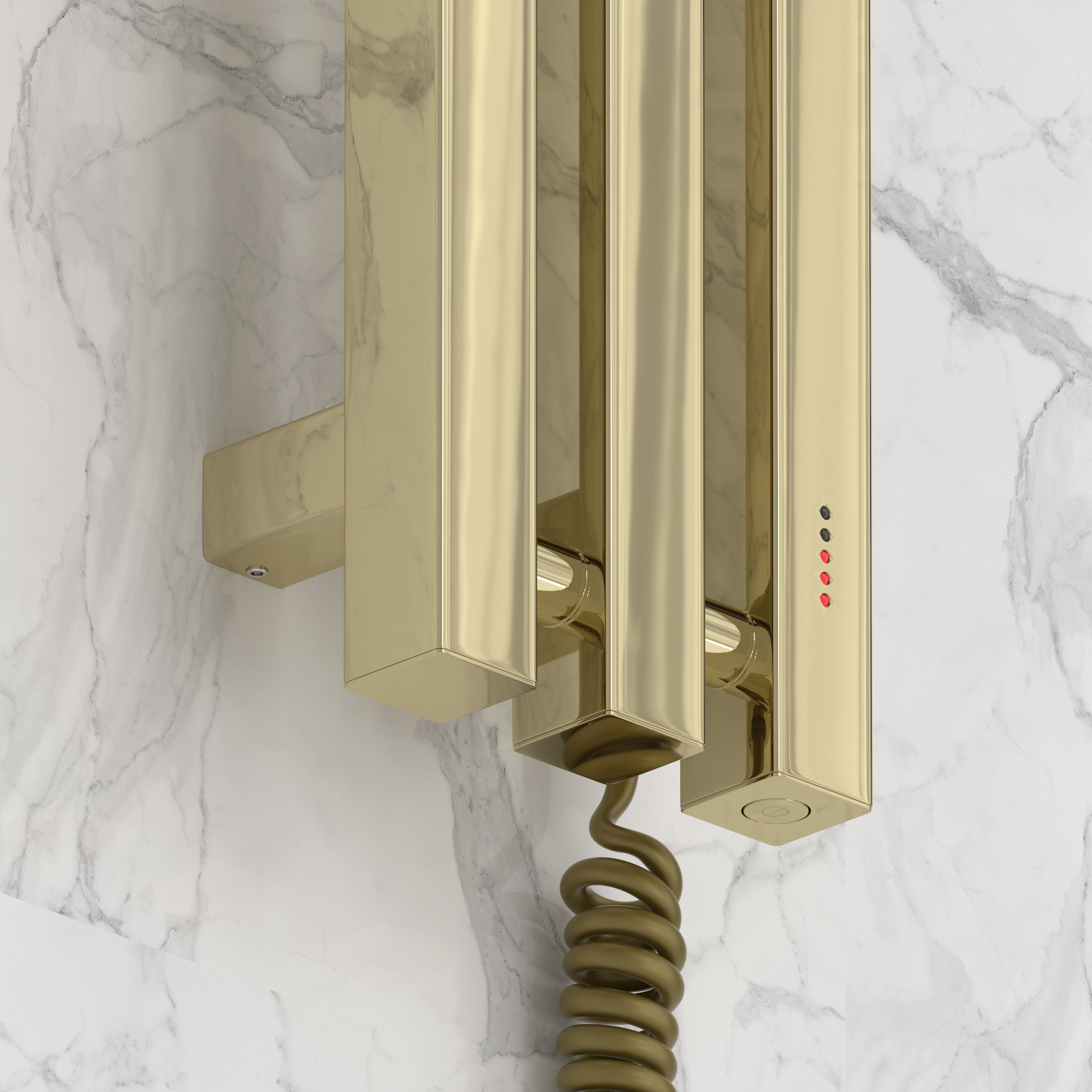 Электрические полотенцесушители Сунержа DESIGN ЭПС "ВЕРДИКТ 4.0" 1200х100 правый (Шампань)