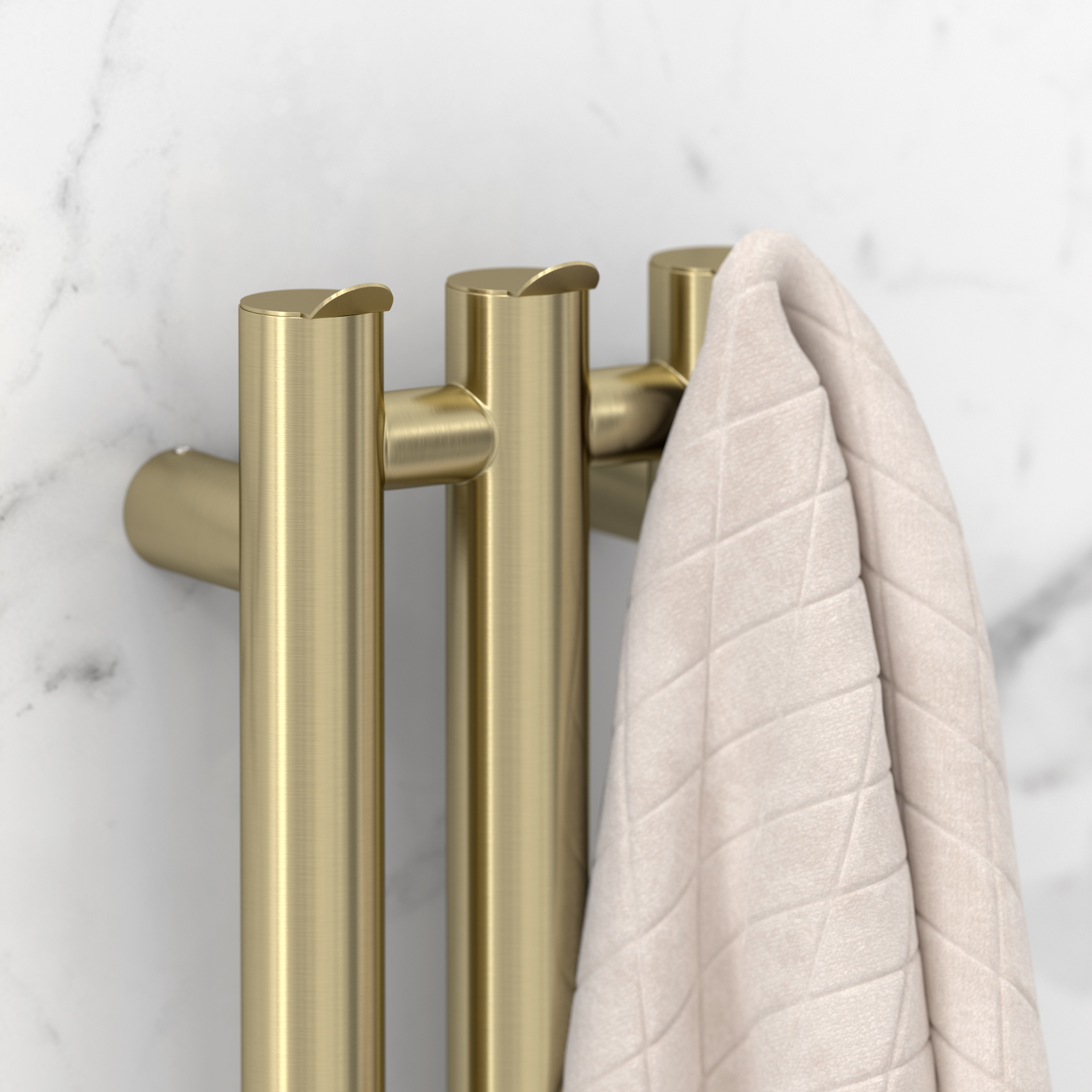 Электрические полотенцесушители Сунержа DESIGN ЭПС "ТЕРЦИЯ 4.0" 1200х106 правый (Брашированная шампань)