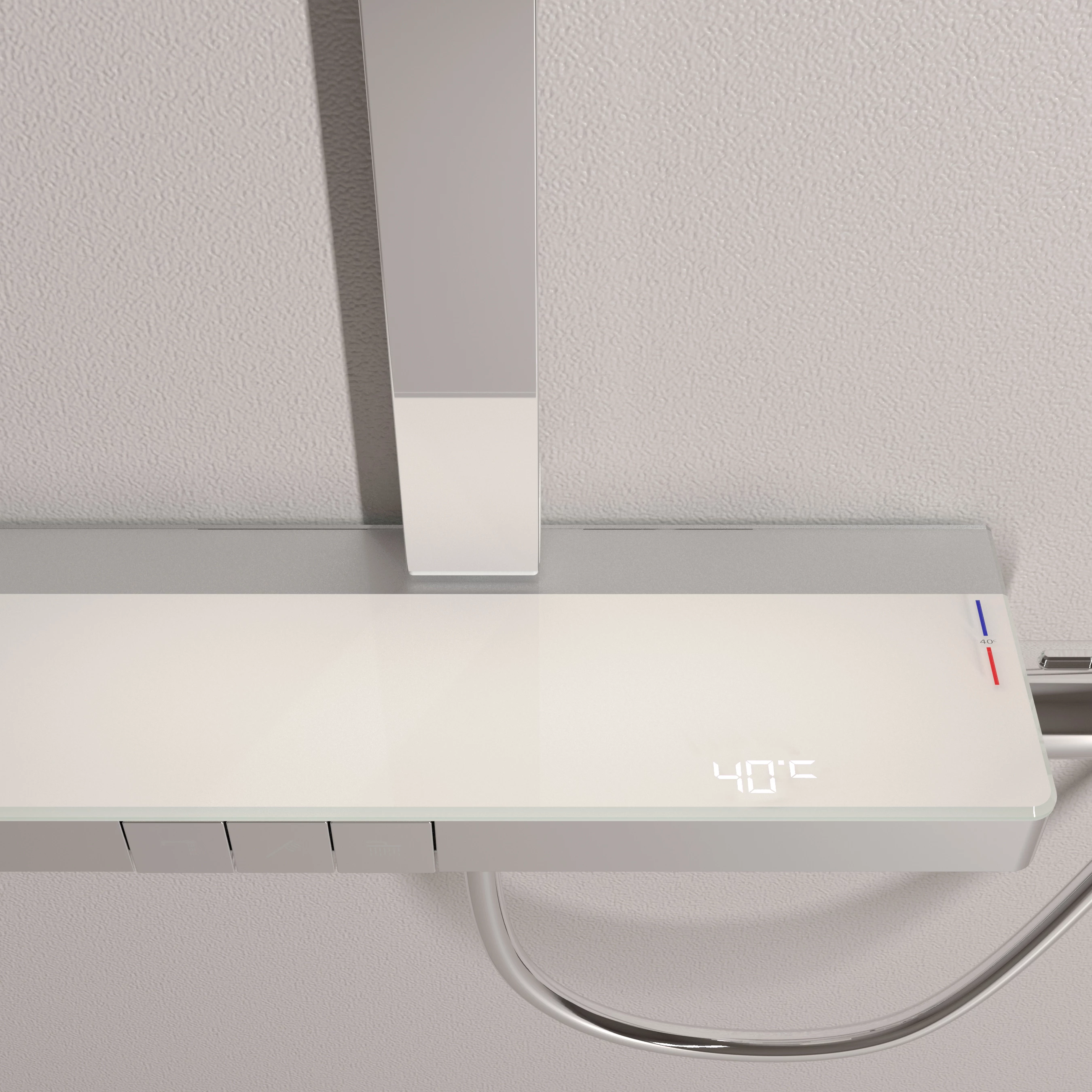 Душевая стойка Sancos Vos SC6100CH с термостатом, с изливом, хром - фото 7