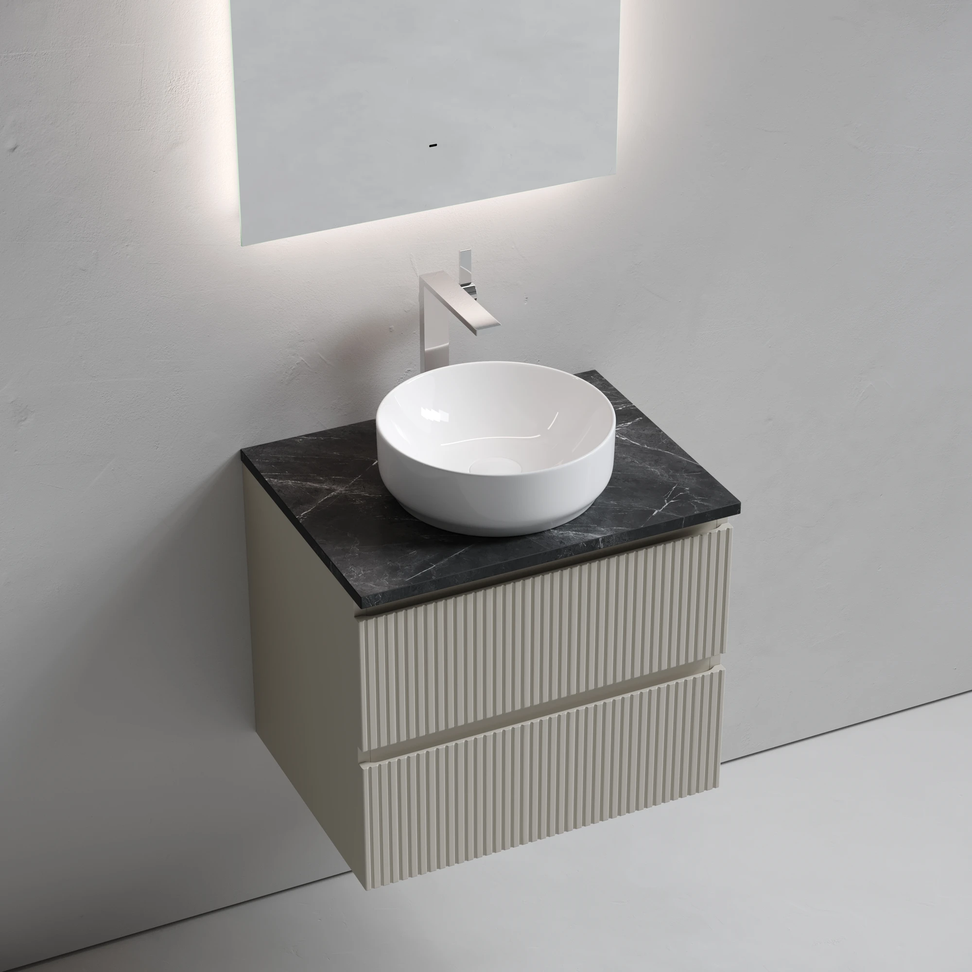 Тумба под столешницу Sancos Сноб T (Snob T) SNT60CE 60x45x50 бежевый матовый (beige soft)