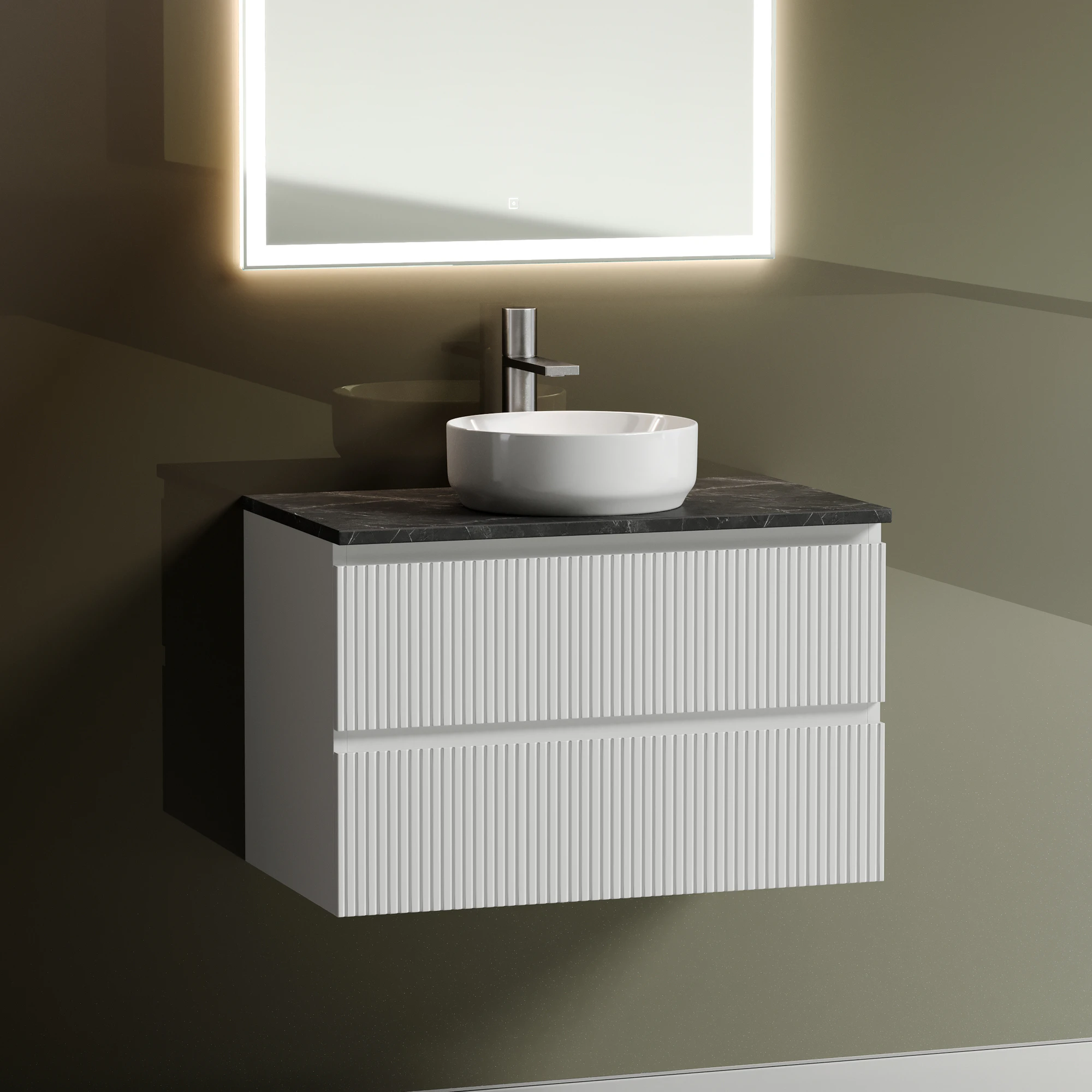 Тумба под столешницу Sancos Сноб T (Snob T) SNT80W 80x45x50 белый матовый (bianco)